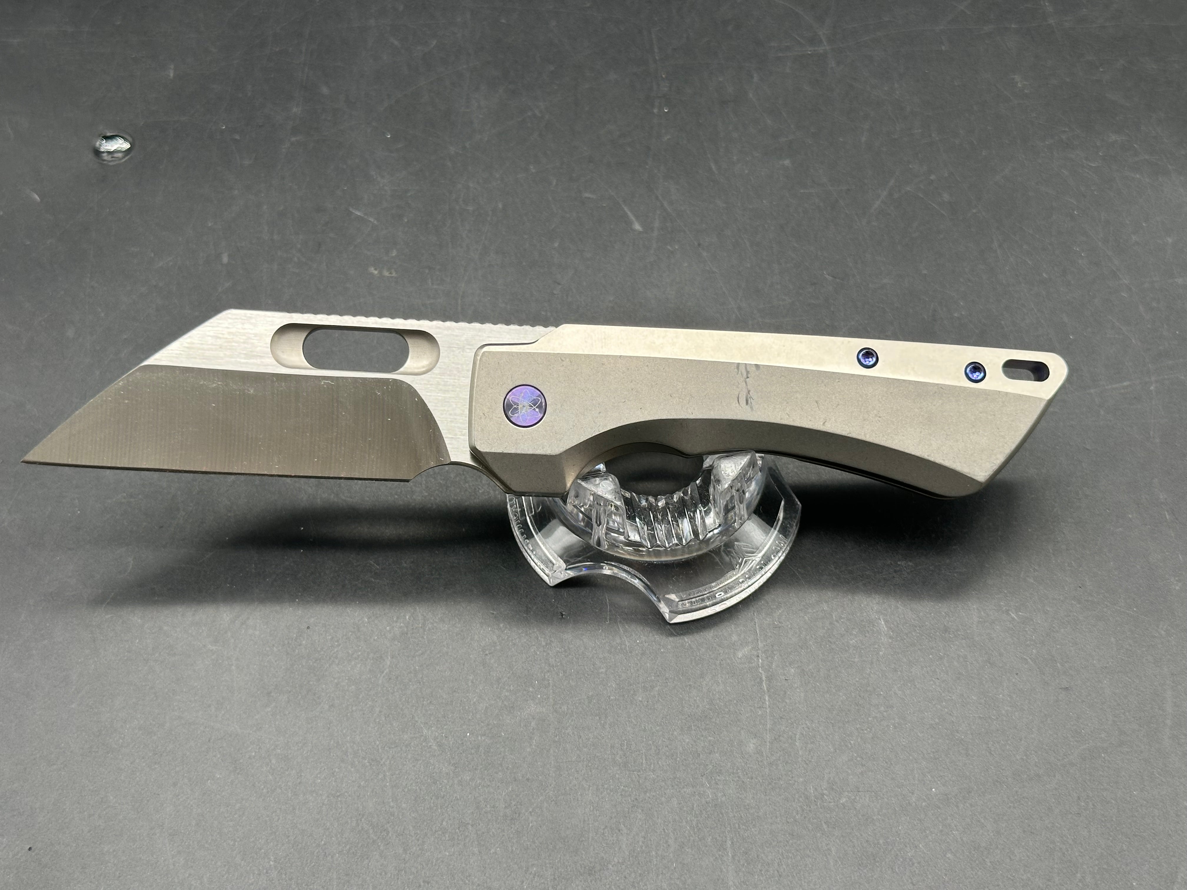 EMP EDC Nymble W 3.25 inch satin finished, Bohler M390 Wharncliffe blade