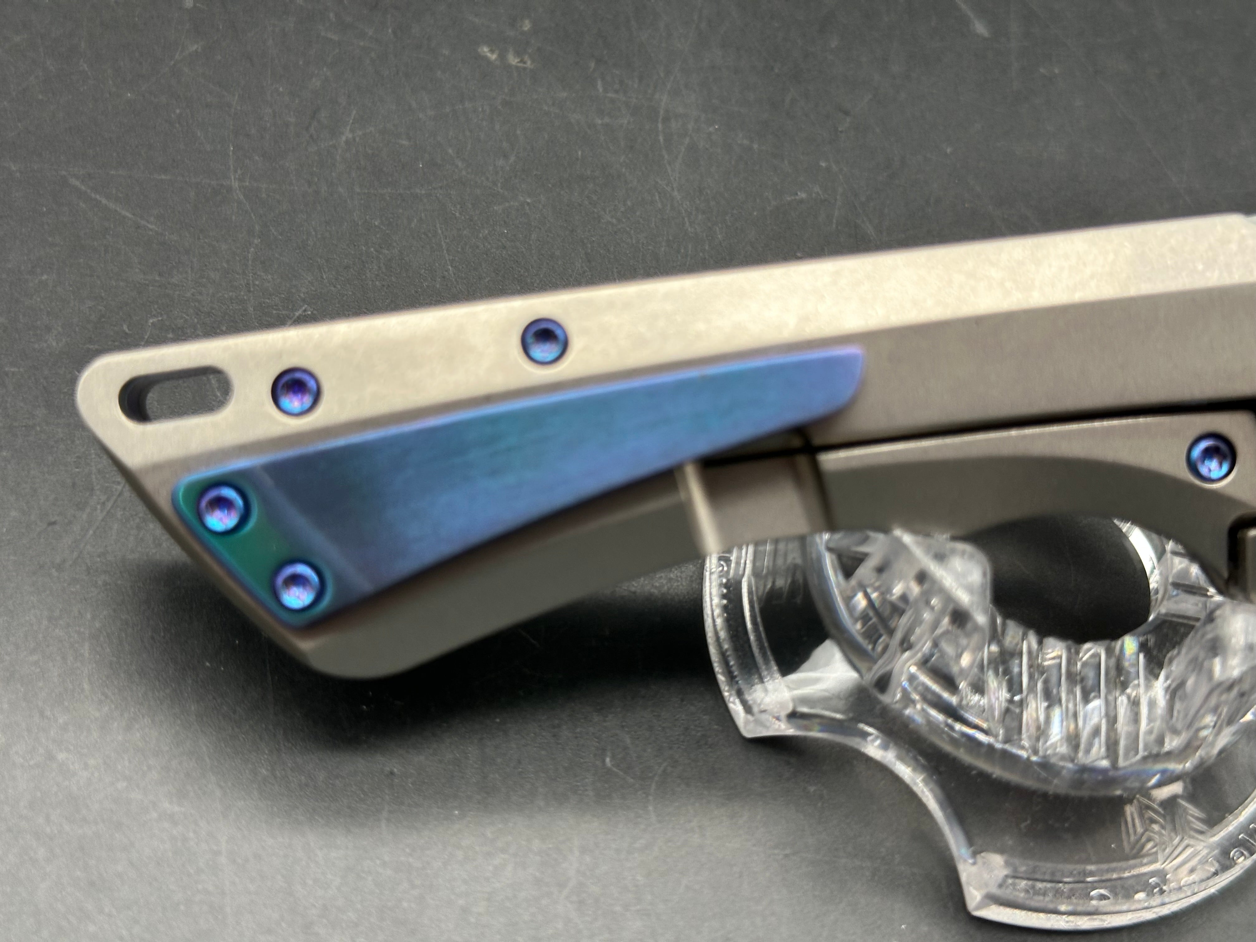 EMP EDC Nymble W 3.25 inch satin finished, Bohler M390 Wharncliffe blade