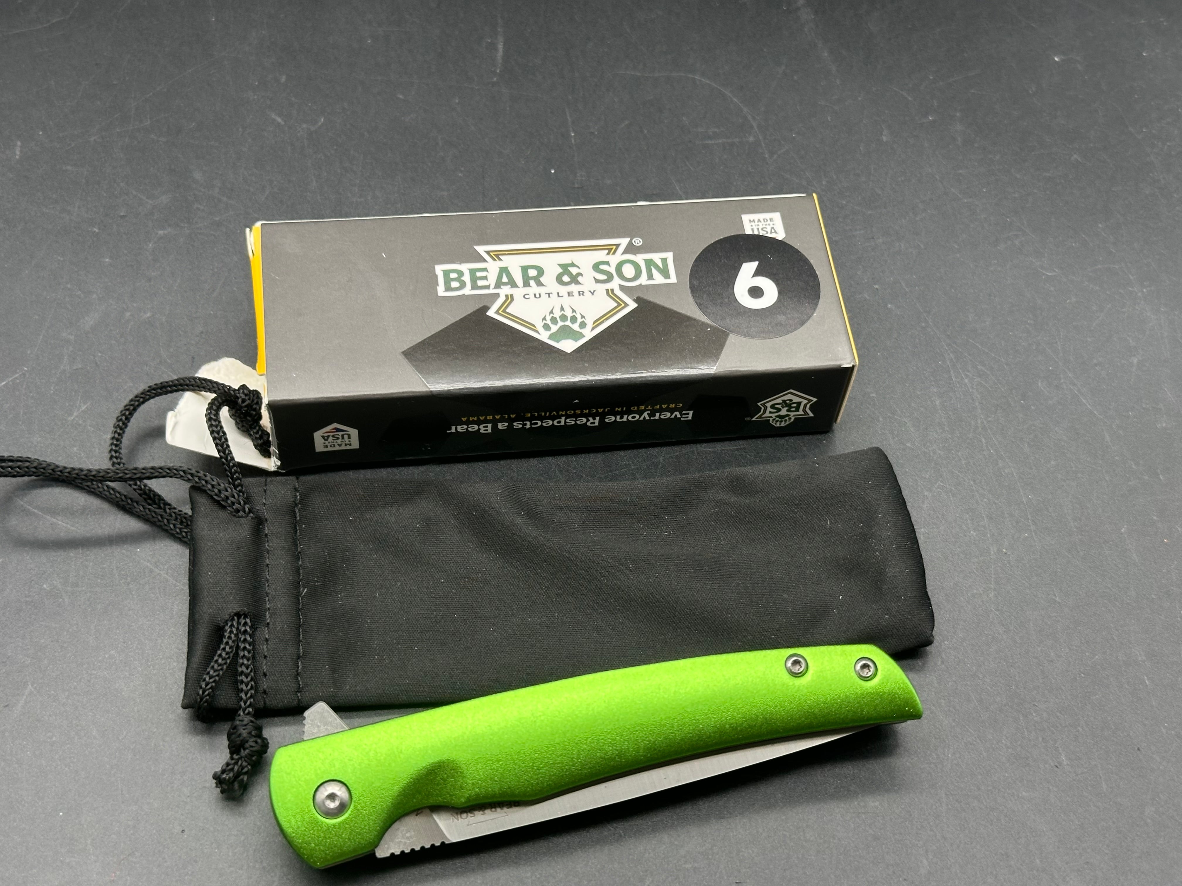 Bear and Sons Green (Plain handle) Merry Christmas Jolly Rancher 1 of 100