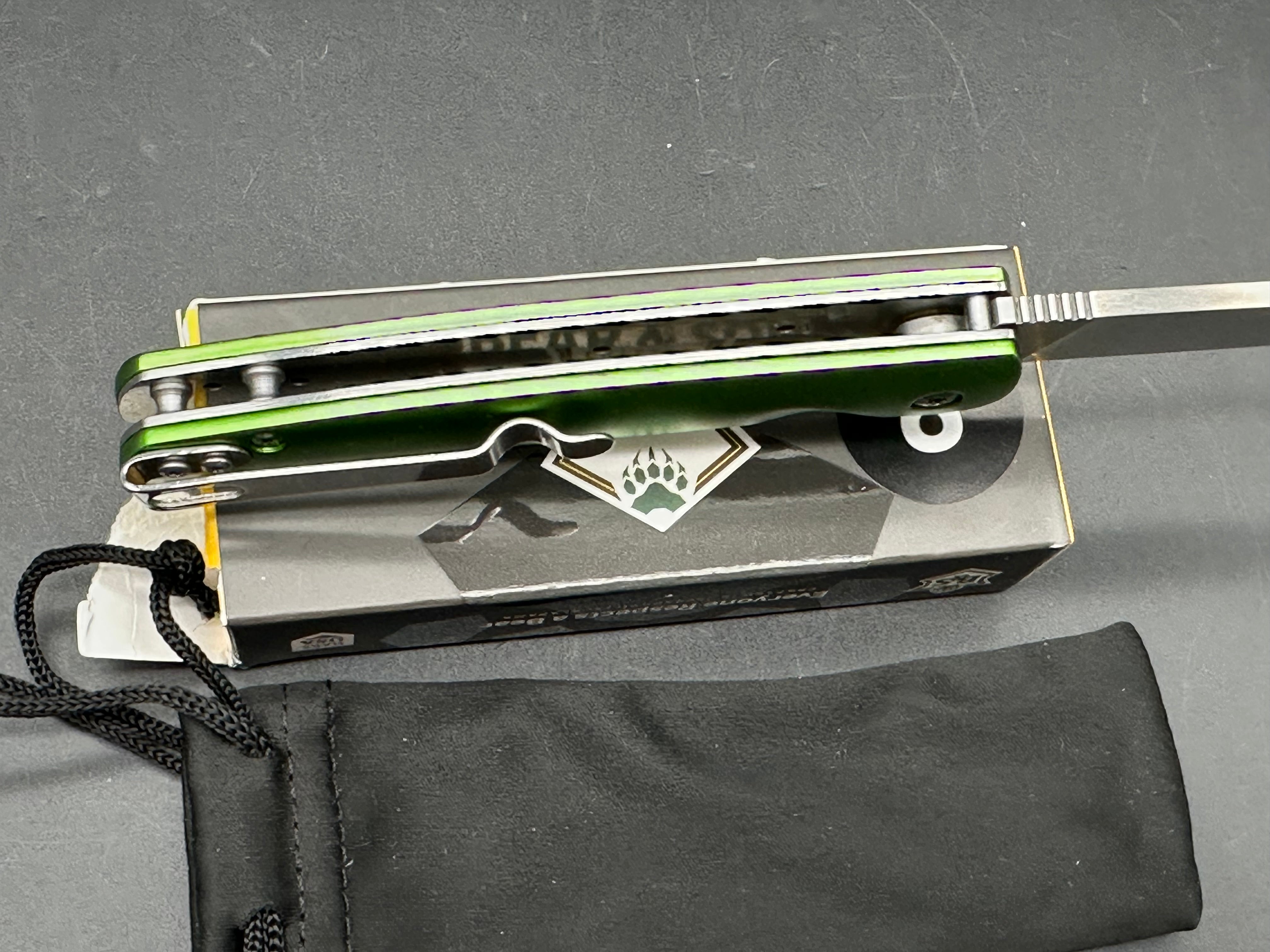 Bear and Sons Green (Plain handle) Merry Christmas Jolly Rancher 1 of 100