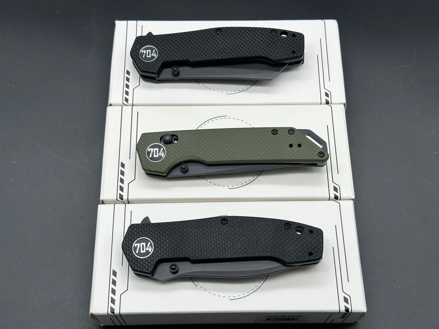 704 Tactical Trailblazer,Fang & Strider 3 knife package deal