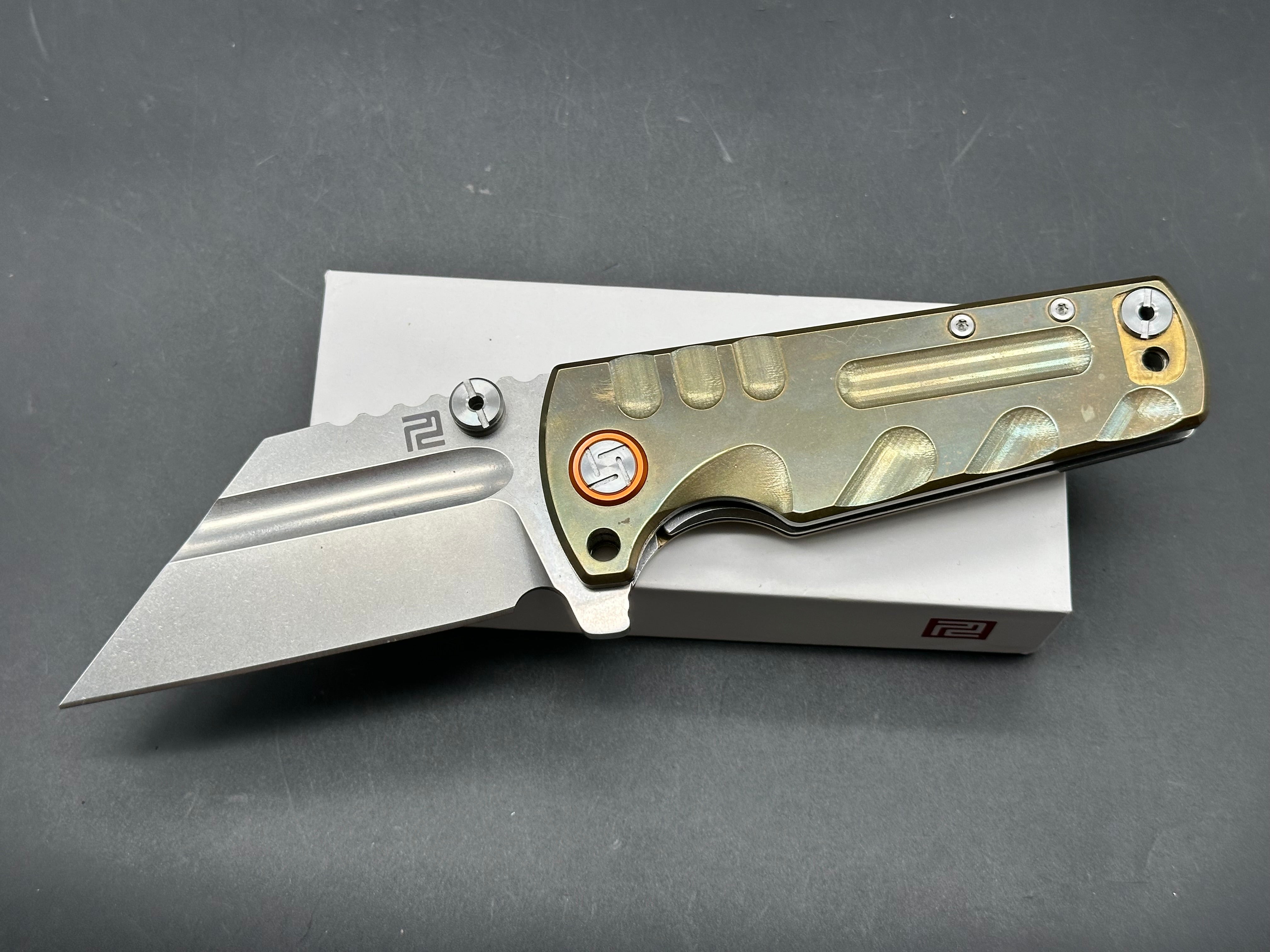 Artisan Cutlery Proponent brass handle/ /D2 blade