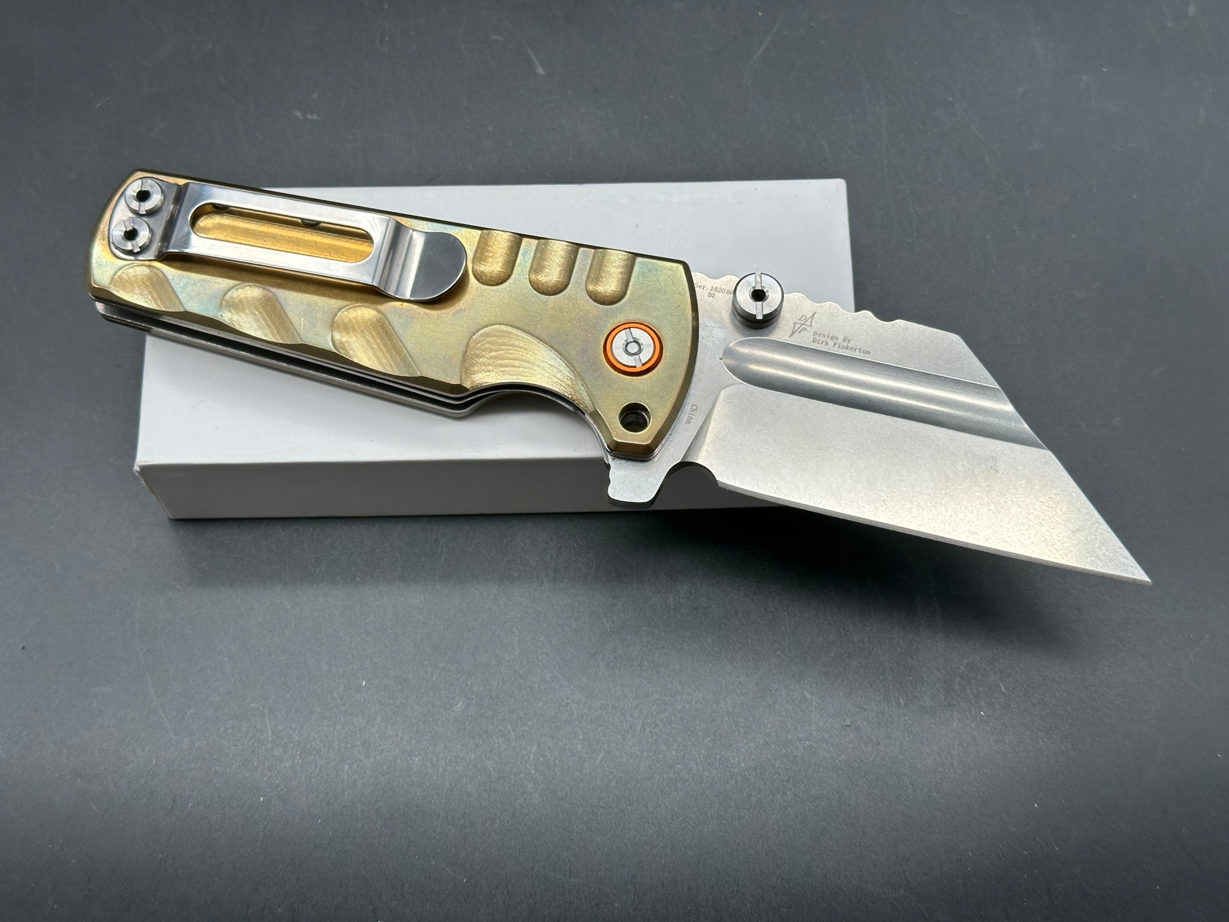 Artisan Cutlery Proponent brass handle/ /D2 blade
