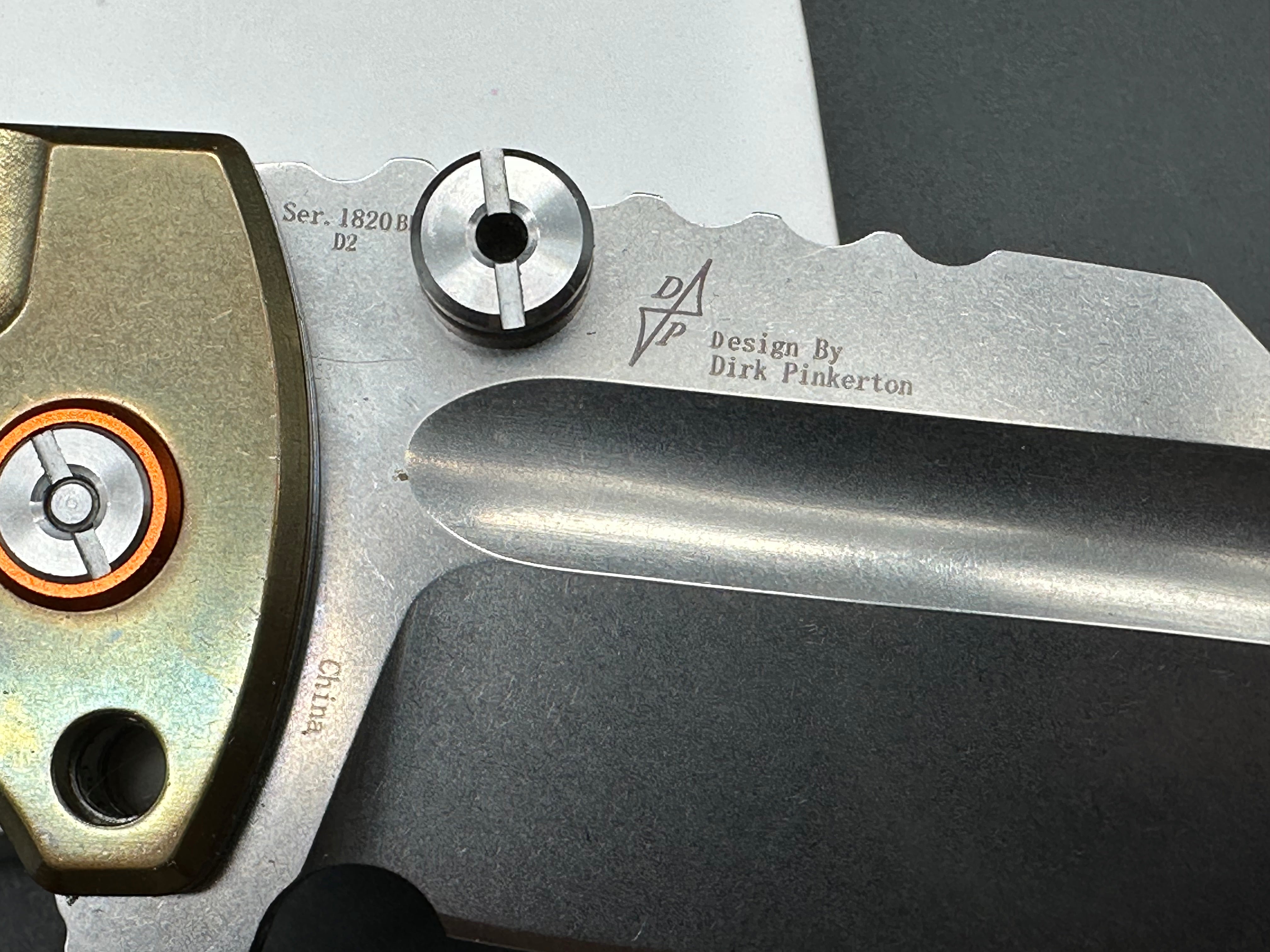 Artisan Cutlery Proponent brass handle/ /D2 blade