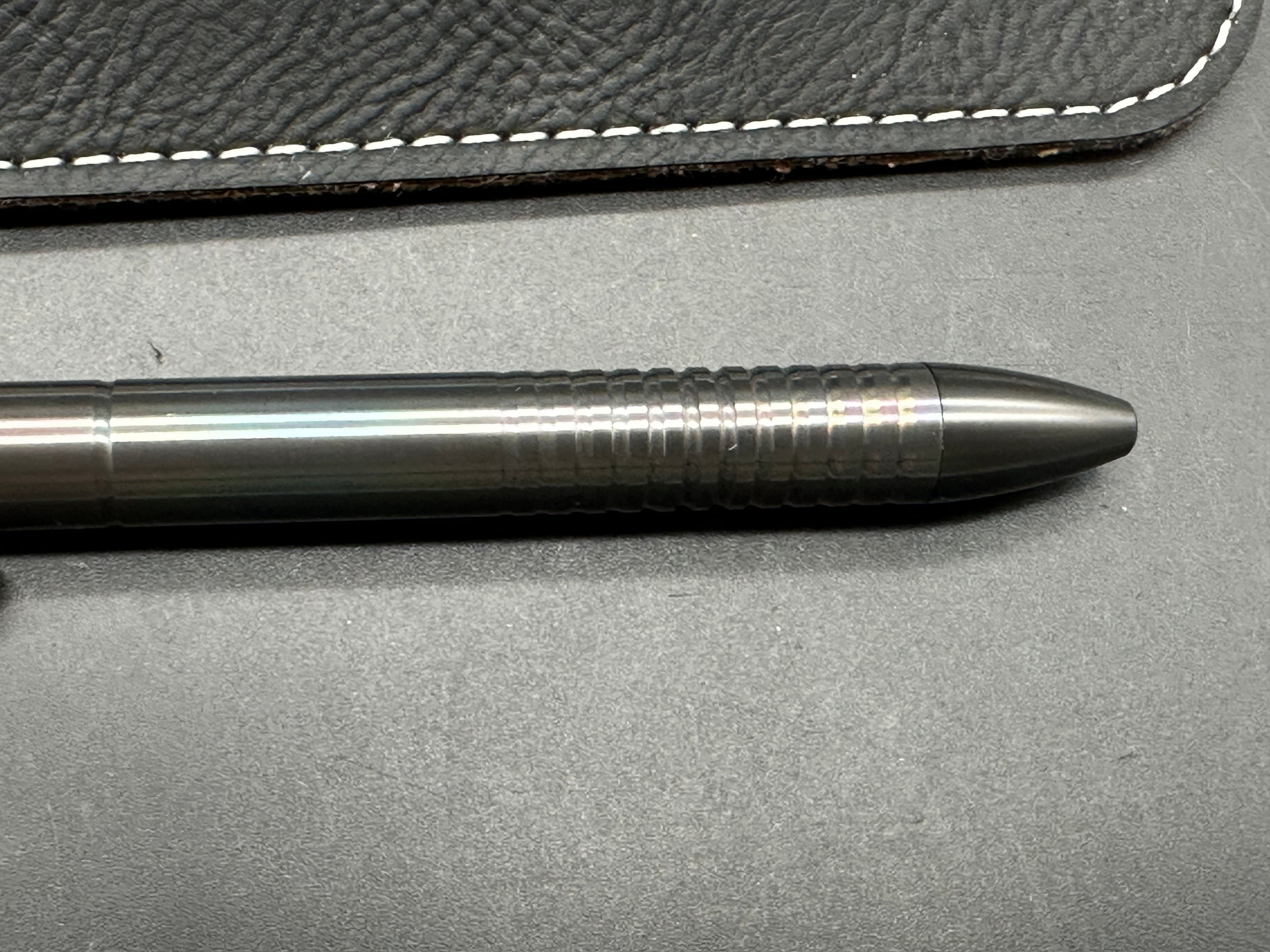 Billetspin EDC pen Oil Slick Zirconium Cam-pen exellent condition