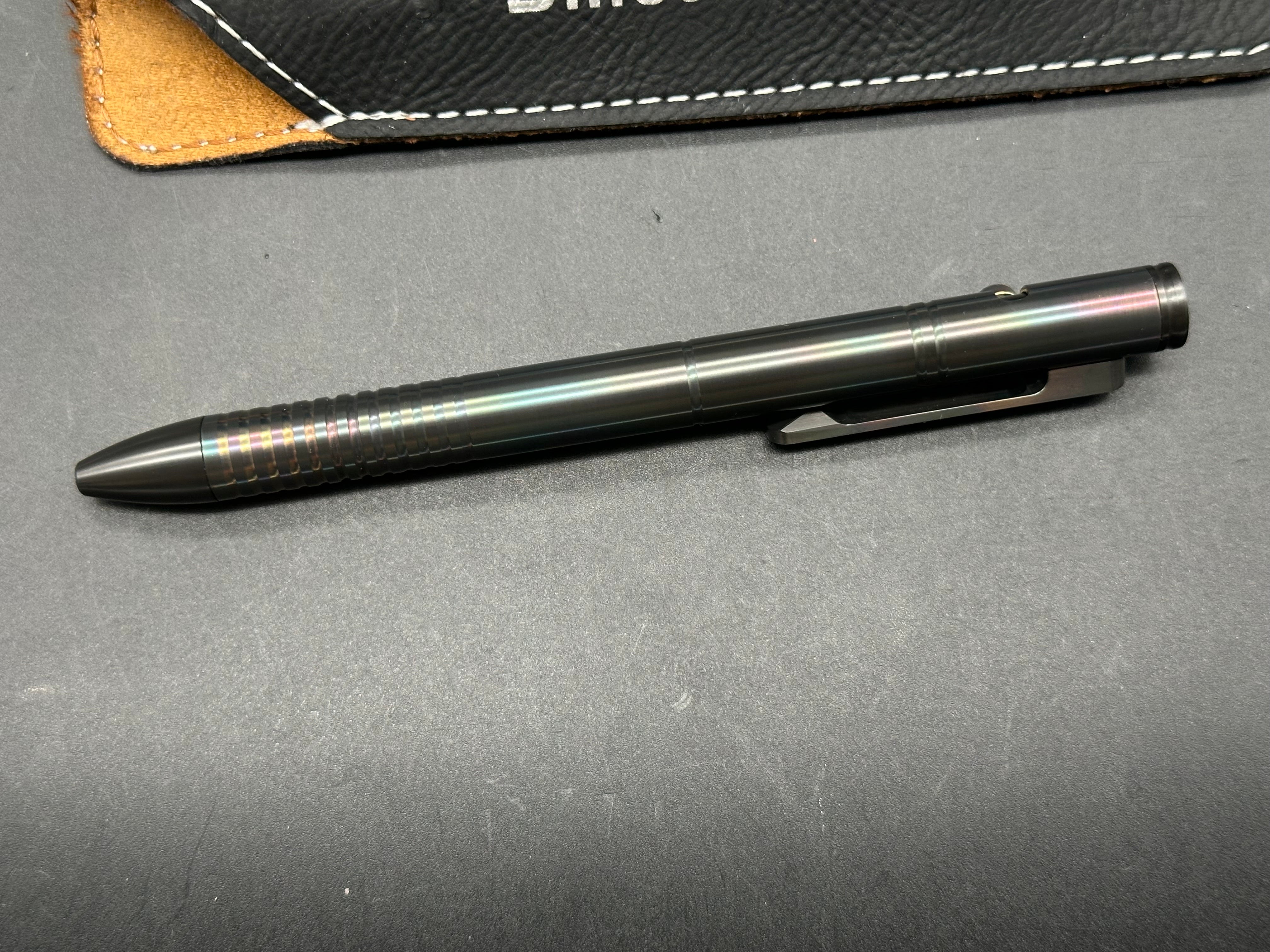 Billetspin EDC pen Oil Slick Zirconium Cam-pen exellent condition