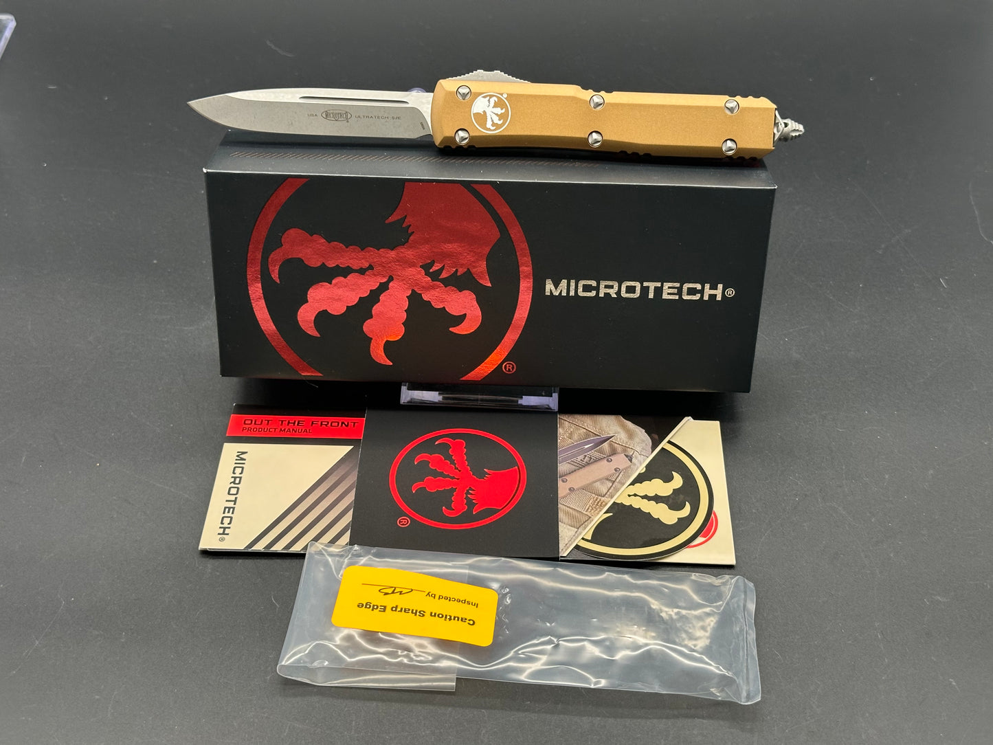 Microtech Ultratech S/E tan apocalyptic finish