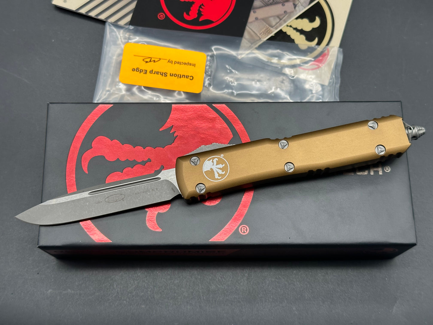 Microtech Ultratech S/E tan apocalyptic finish