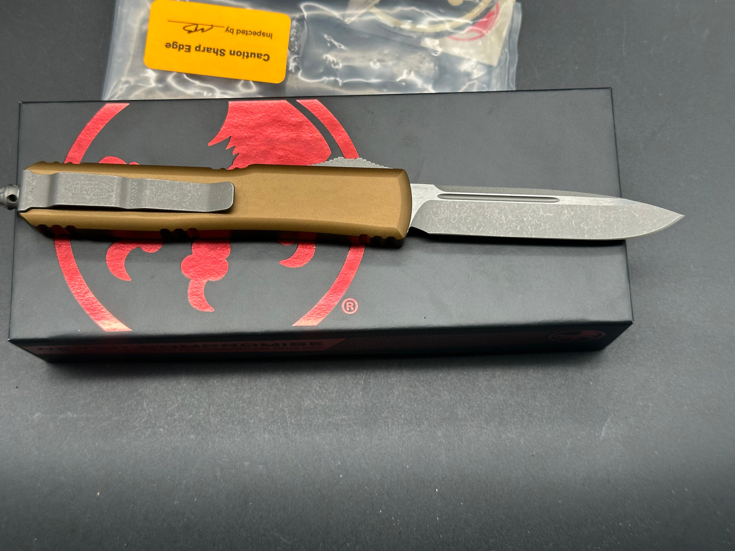 Microtech Ultratech S/E tan apocalyptic finish