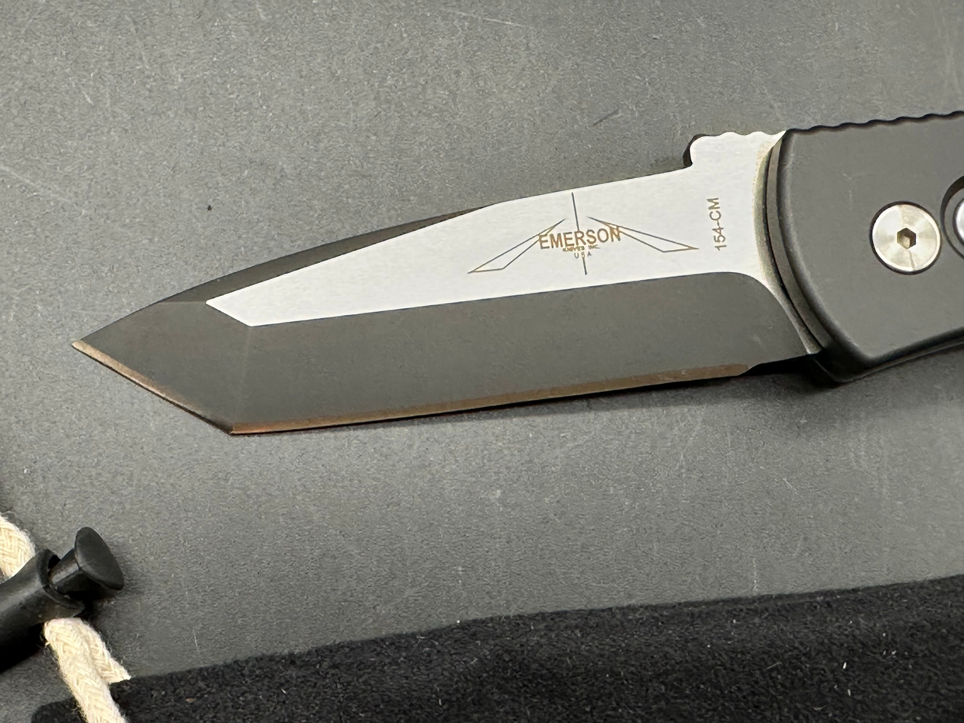 Protech Emerson QCQ- 7A (Punisher) auto two tone 154cm blade/aluminum handle/limited editionm