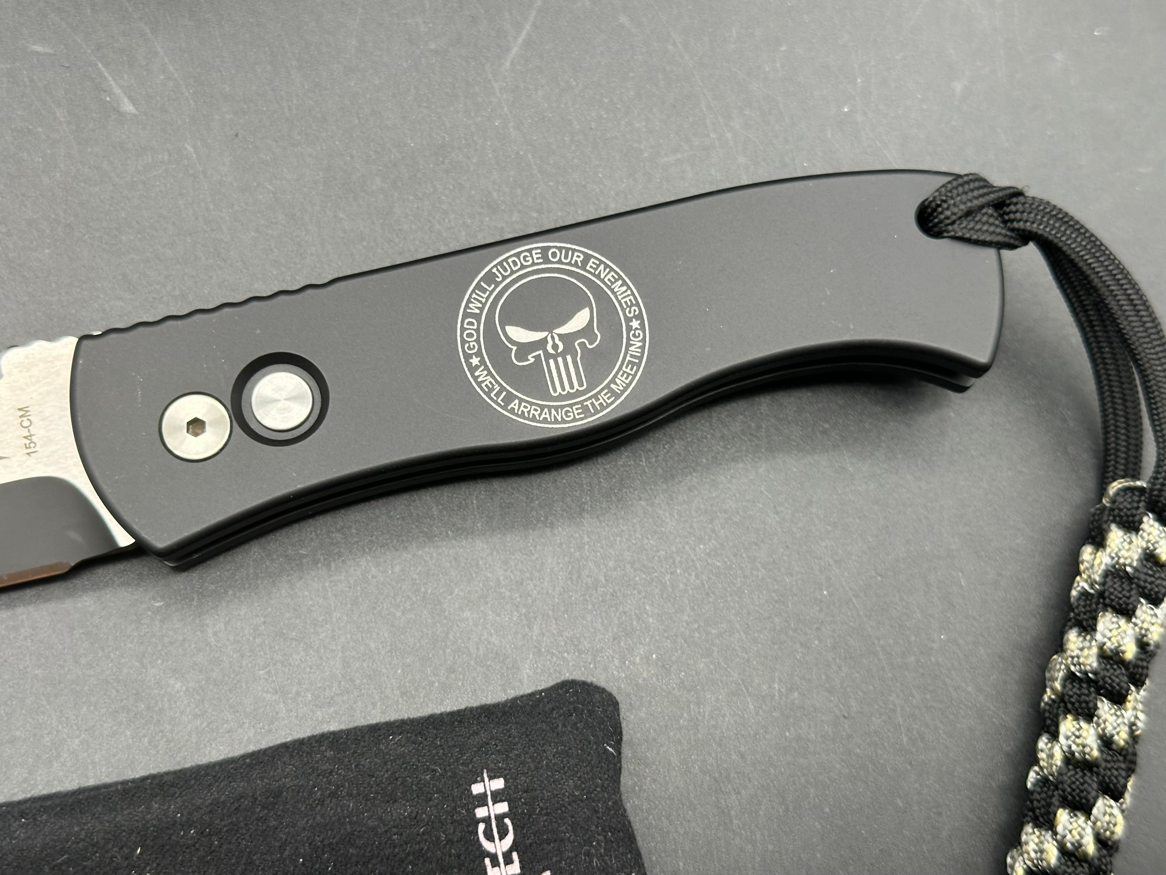 Protech Emerson QCQ- 7A (Punisher) auto two tone 154cm blade/aluminum handle/limited editionm