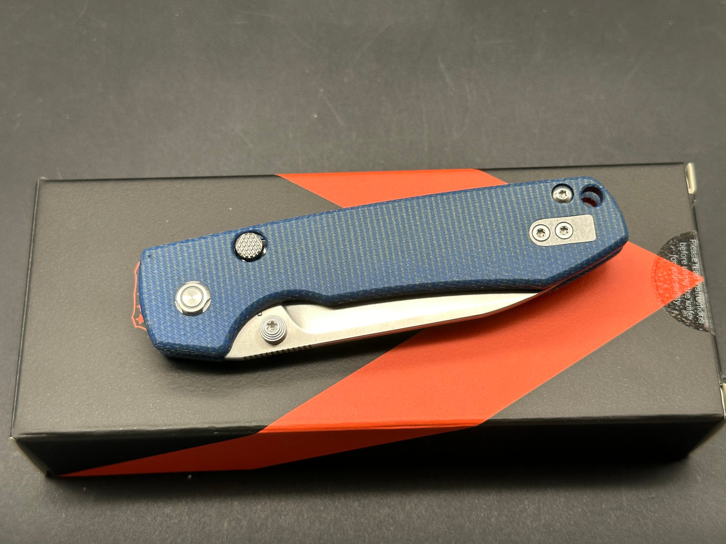 Vosteed Raccoon 3.25" 14C28N Blade with Blue Micarta Handle