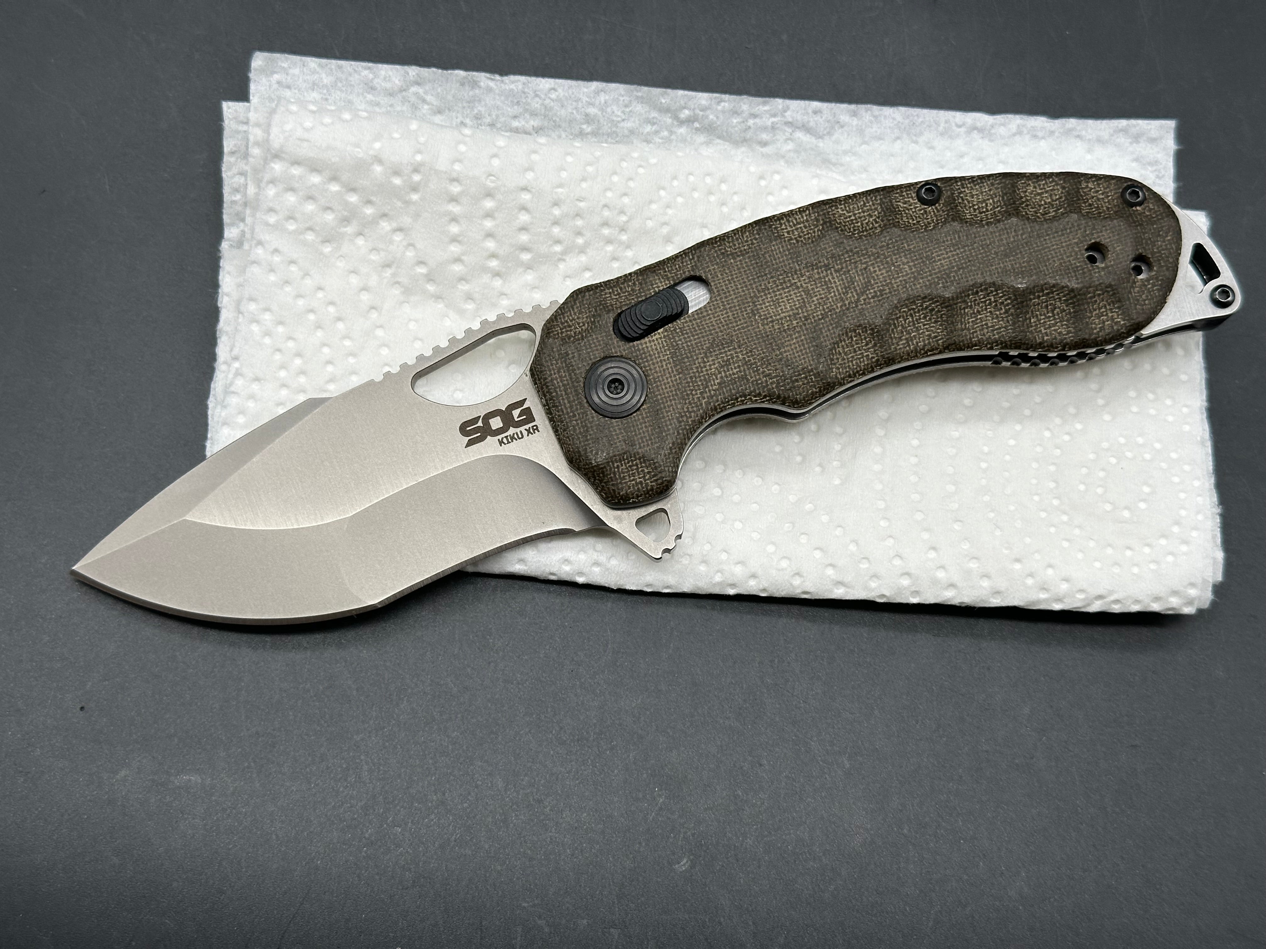 Sog Kiku XR micarta handle/cryo CTS XHP blade