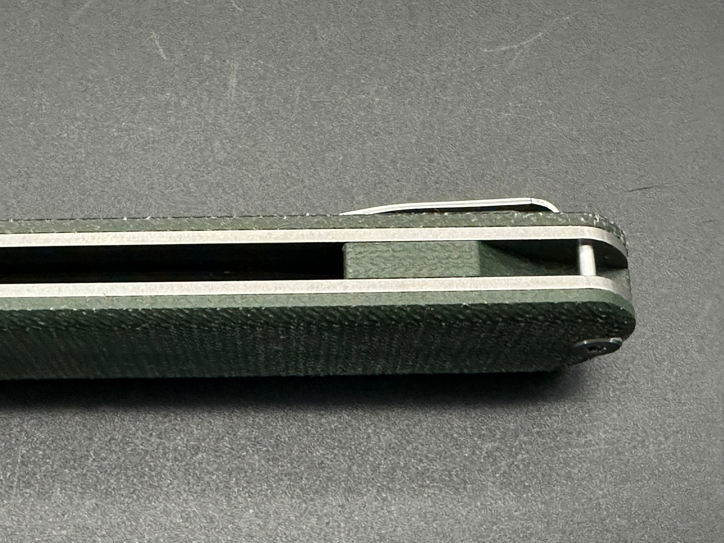 VOSTEED CORGI FLIPPER BUTTON LOCK GREEN MICARTA