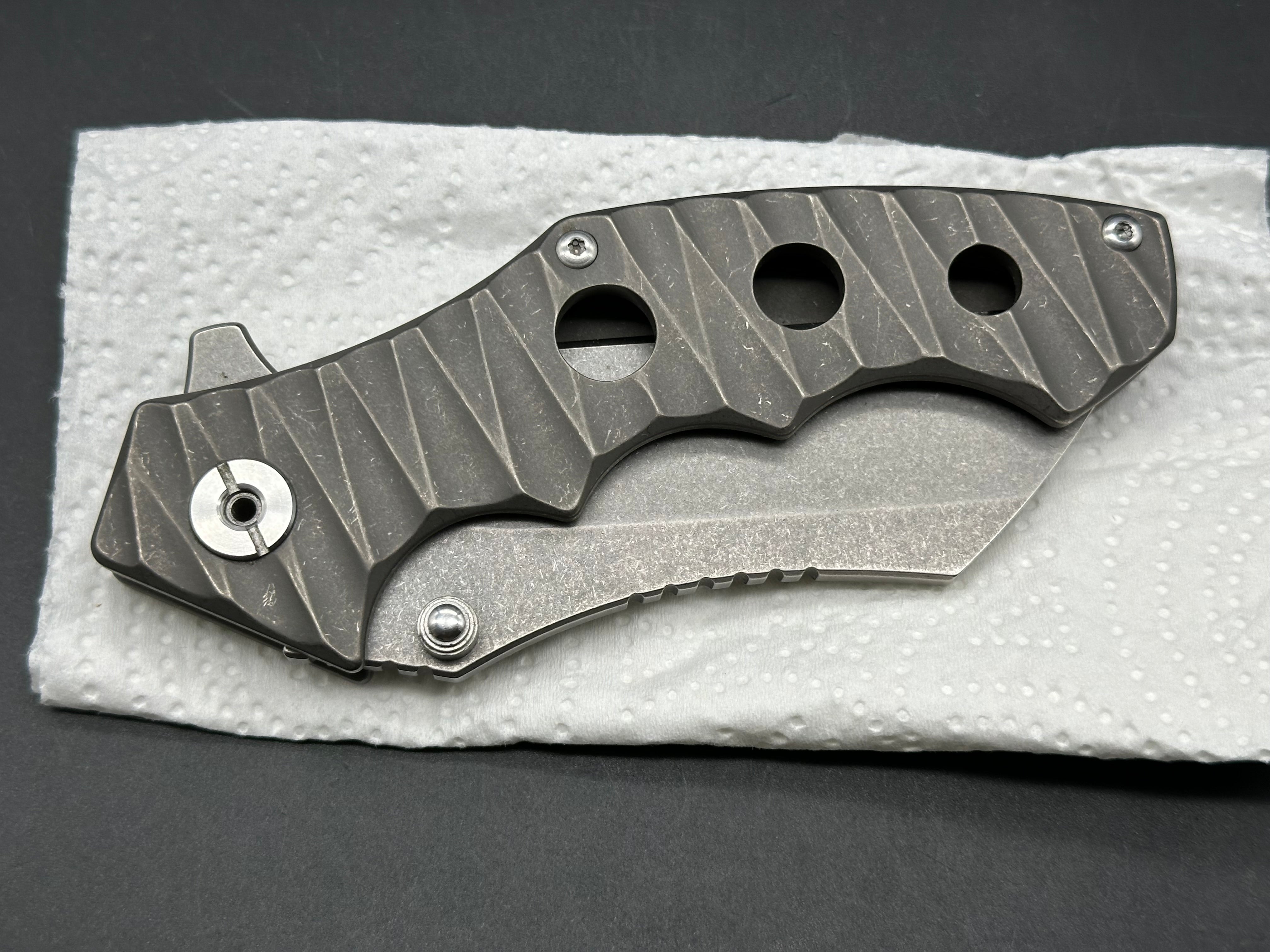 Eafengrow EF 968 titanium handle/ D2 blade