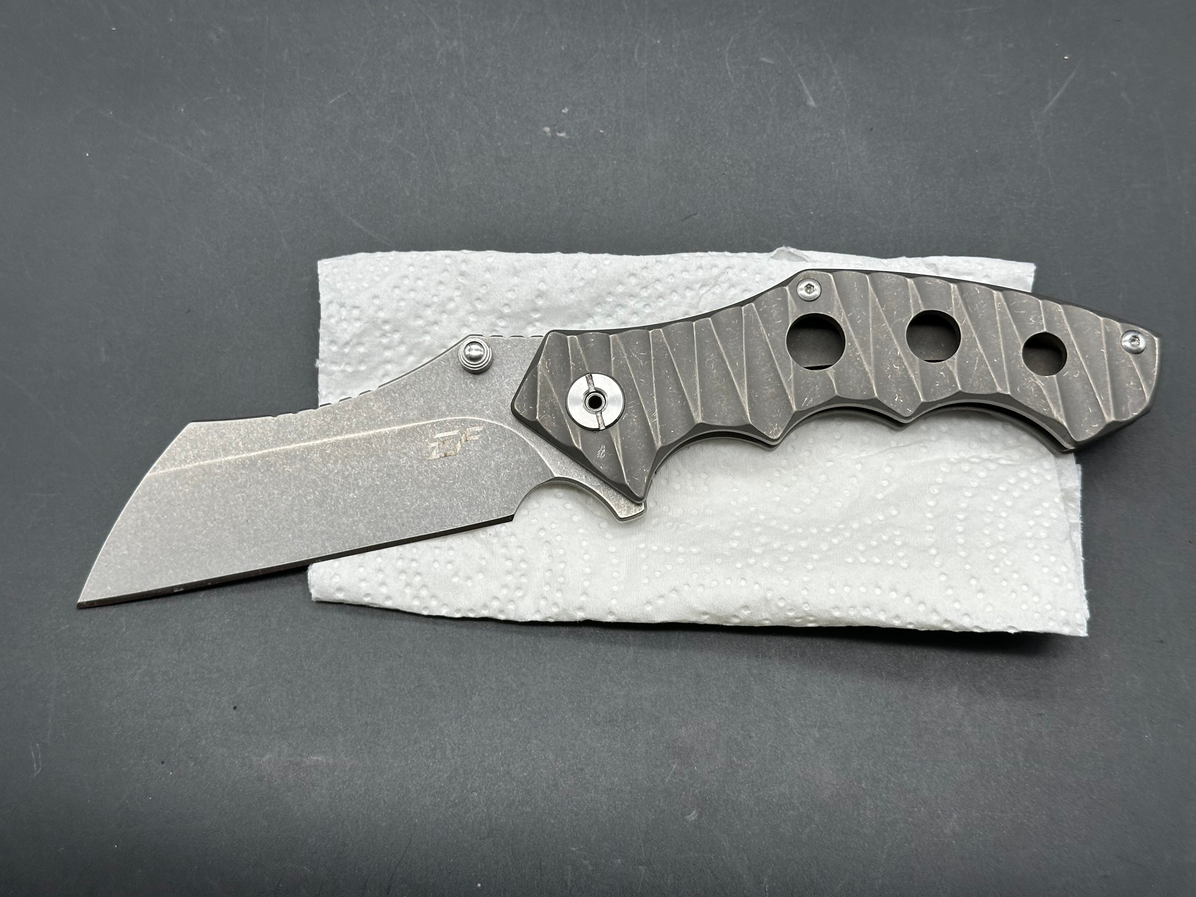 Eafengrow EF 968 titanium handle/ D2 blade