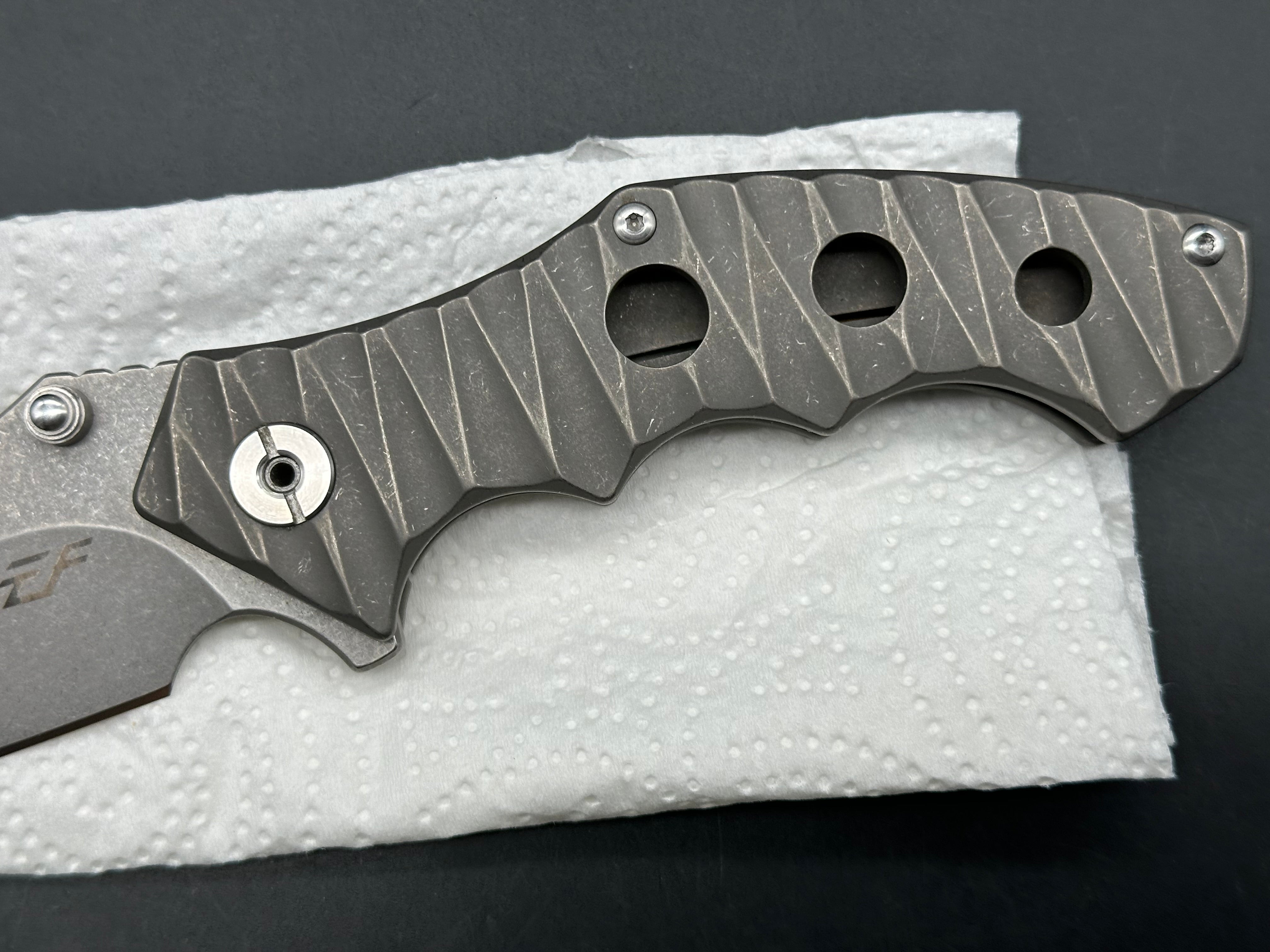 Eafengrow EF 968 titanium handle/ D2 blade
