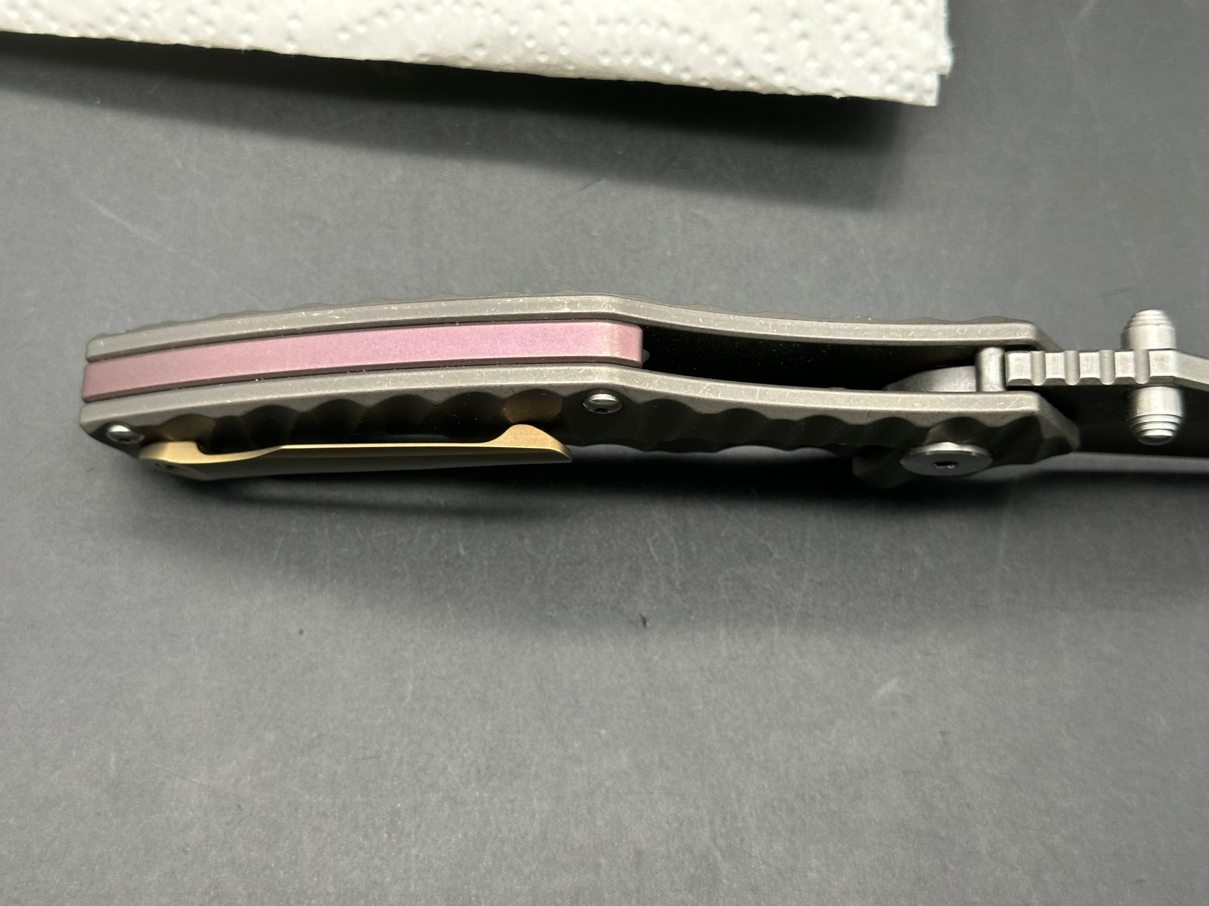 Eafengrow EF 968 titanium handle/ D2 blade
