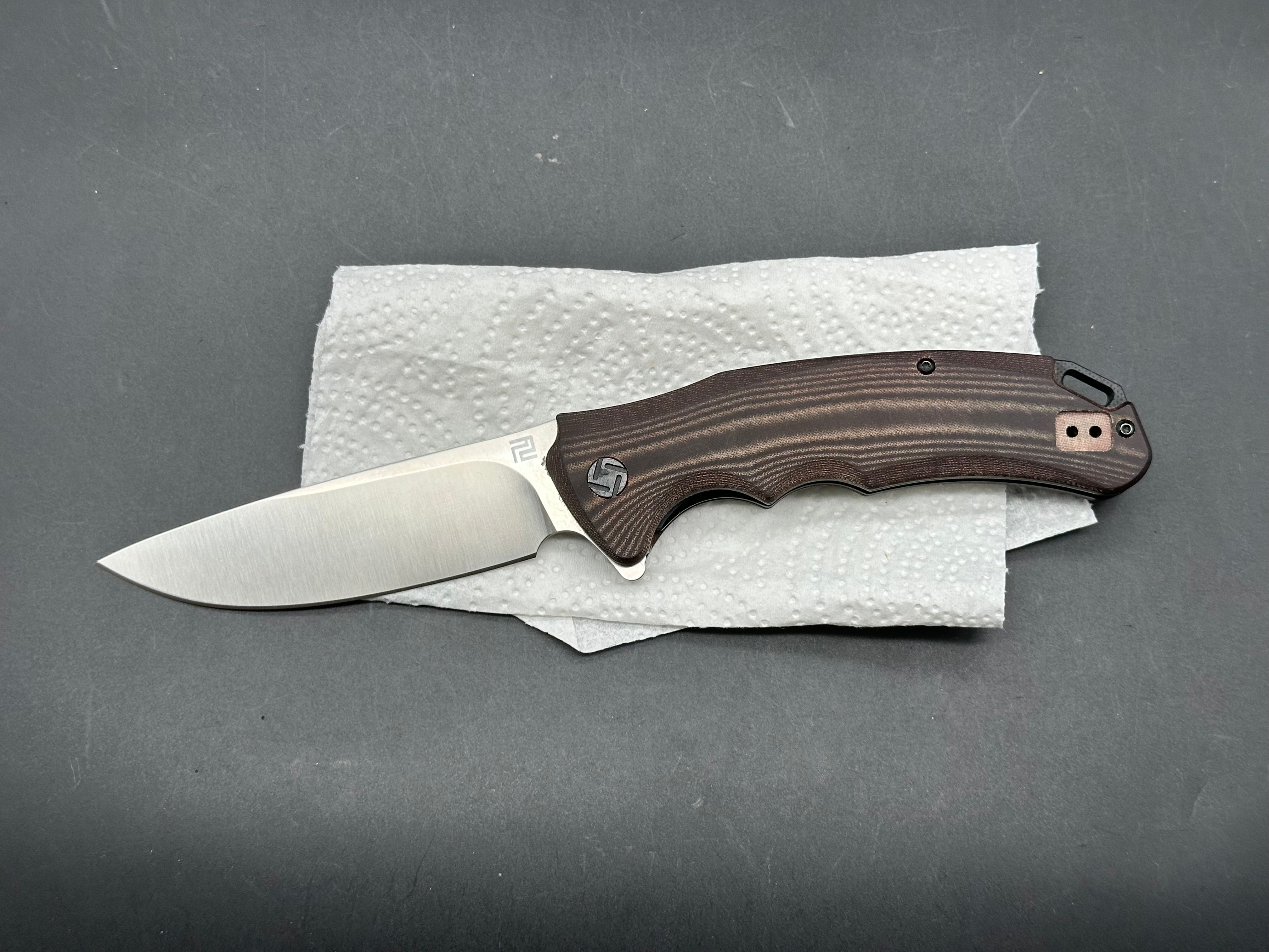 Artisan Cutlery Tradition S.M.K.W. exclusive / burgundy micarta AR-RPM9 blade