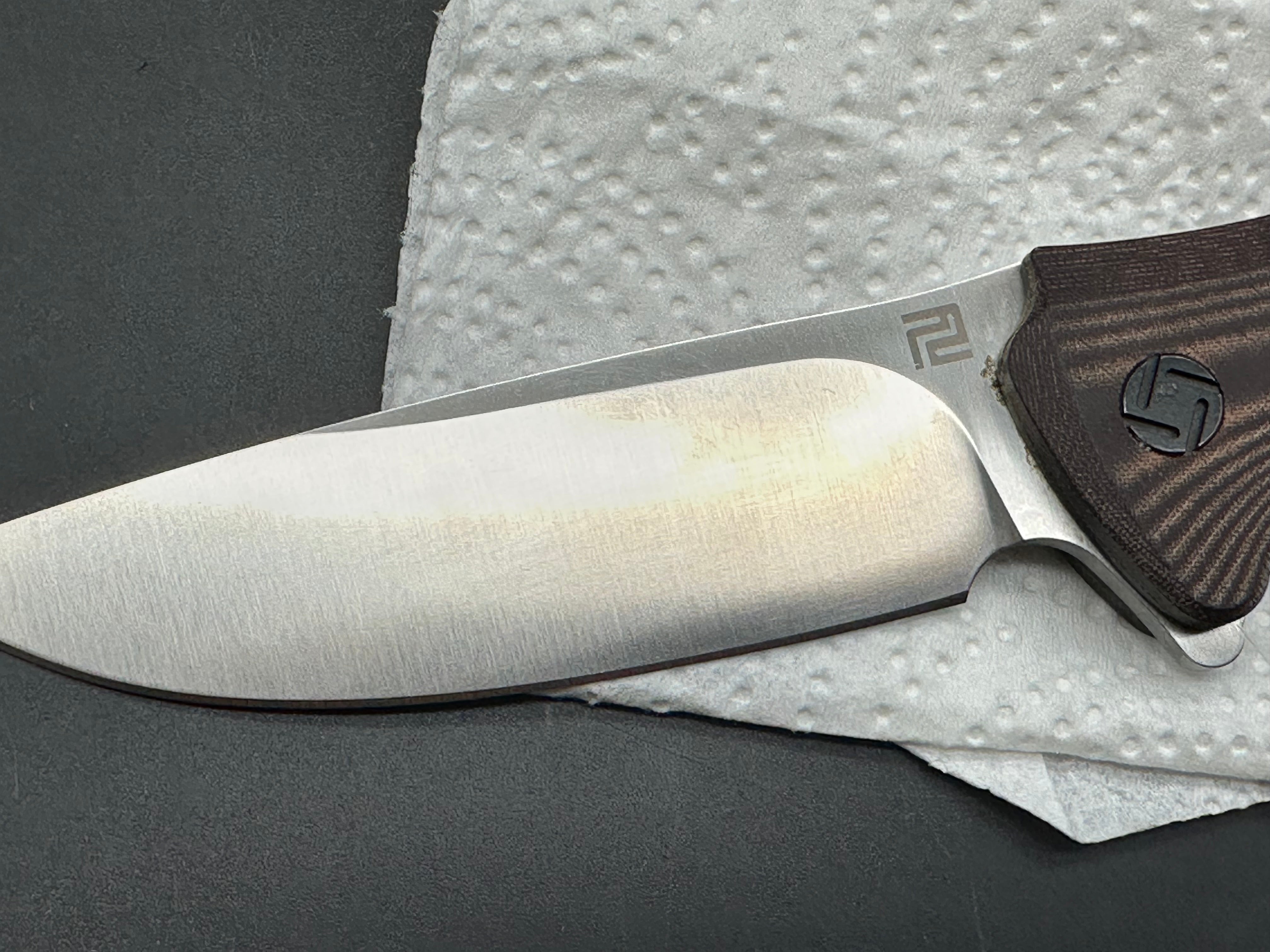 Artisan Cutlery Tradition S.M.K.W. exclusive / burgundy micarta AR-RPM9 blade