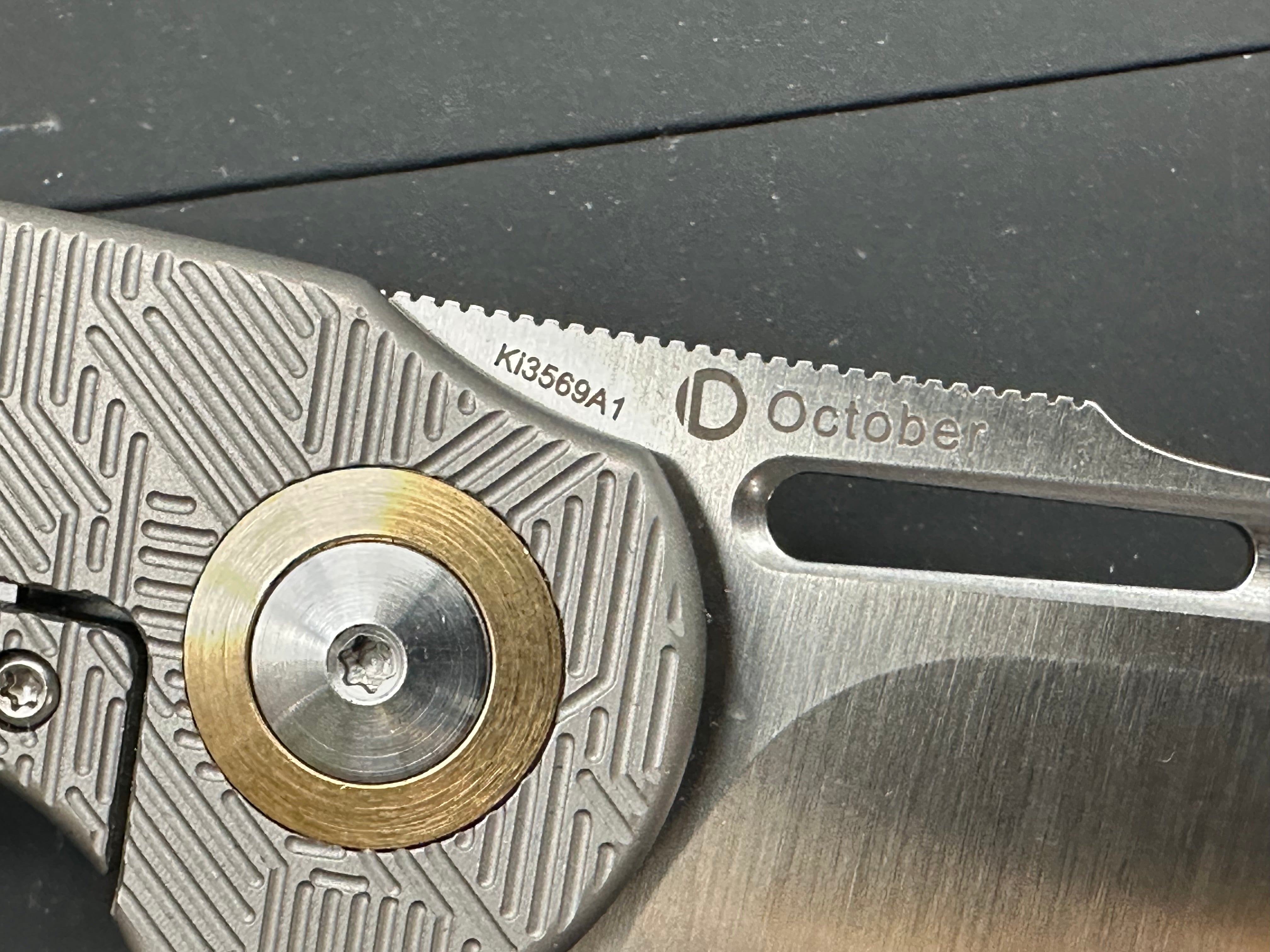 Kizer October titanium handle w/20CV blade
