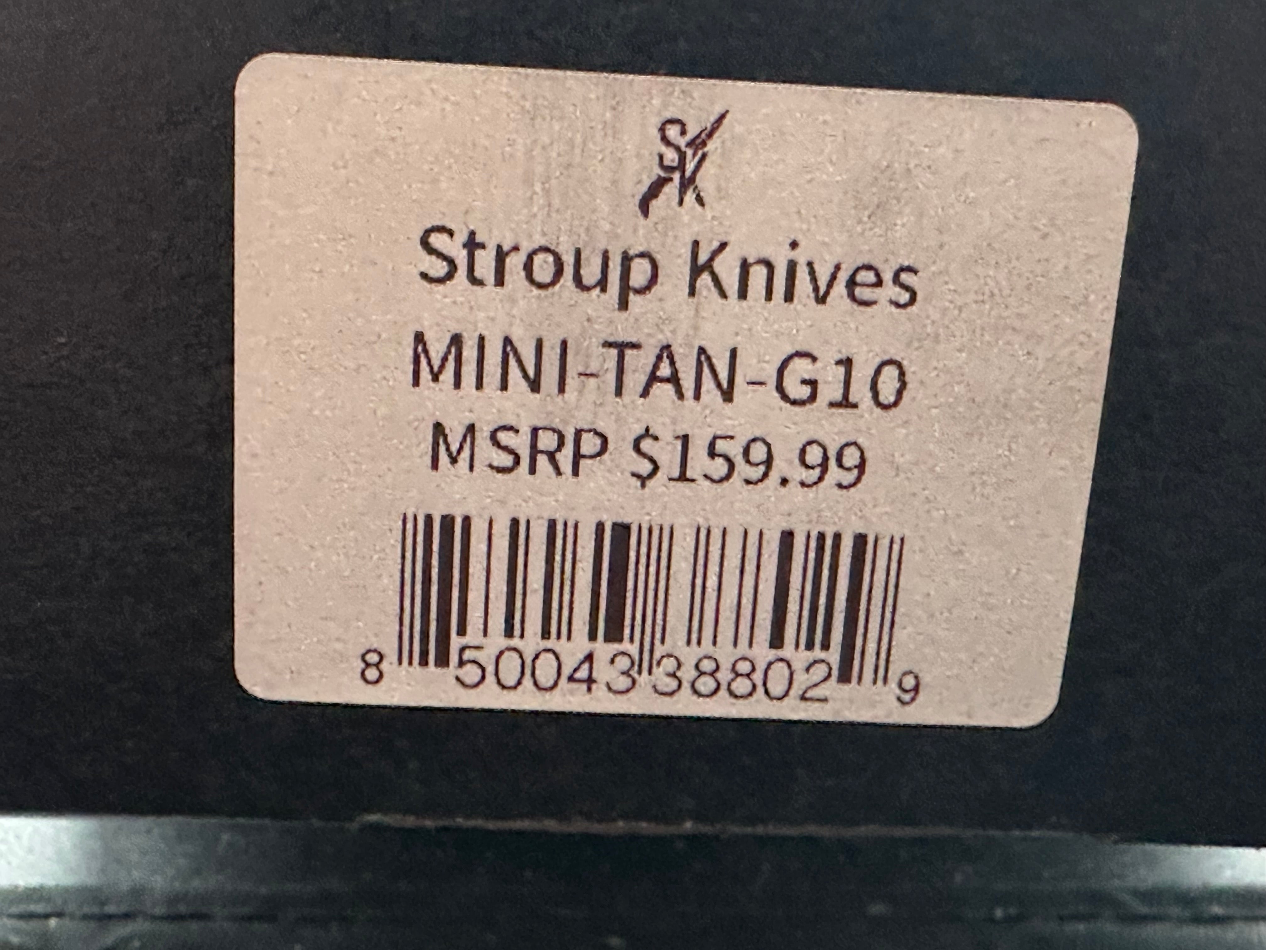 Stroup Mini - Tan G-10 Fixed blade knife