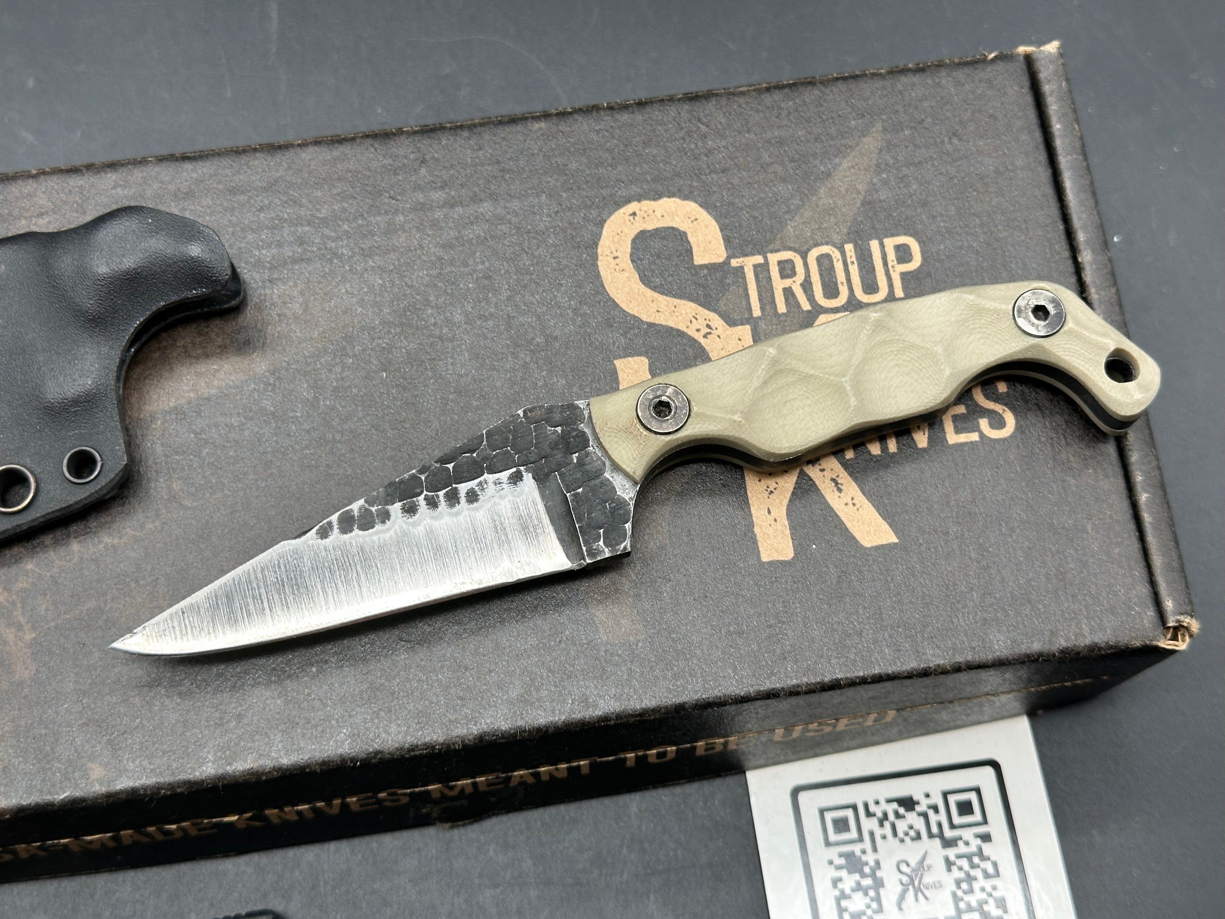 Stroup Mini - Tan G-10 Fixed blade knife
