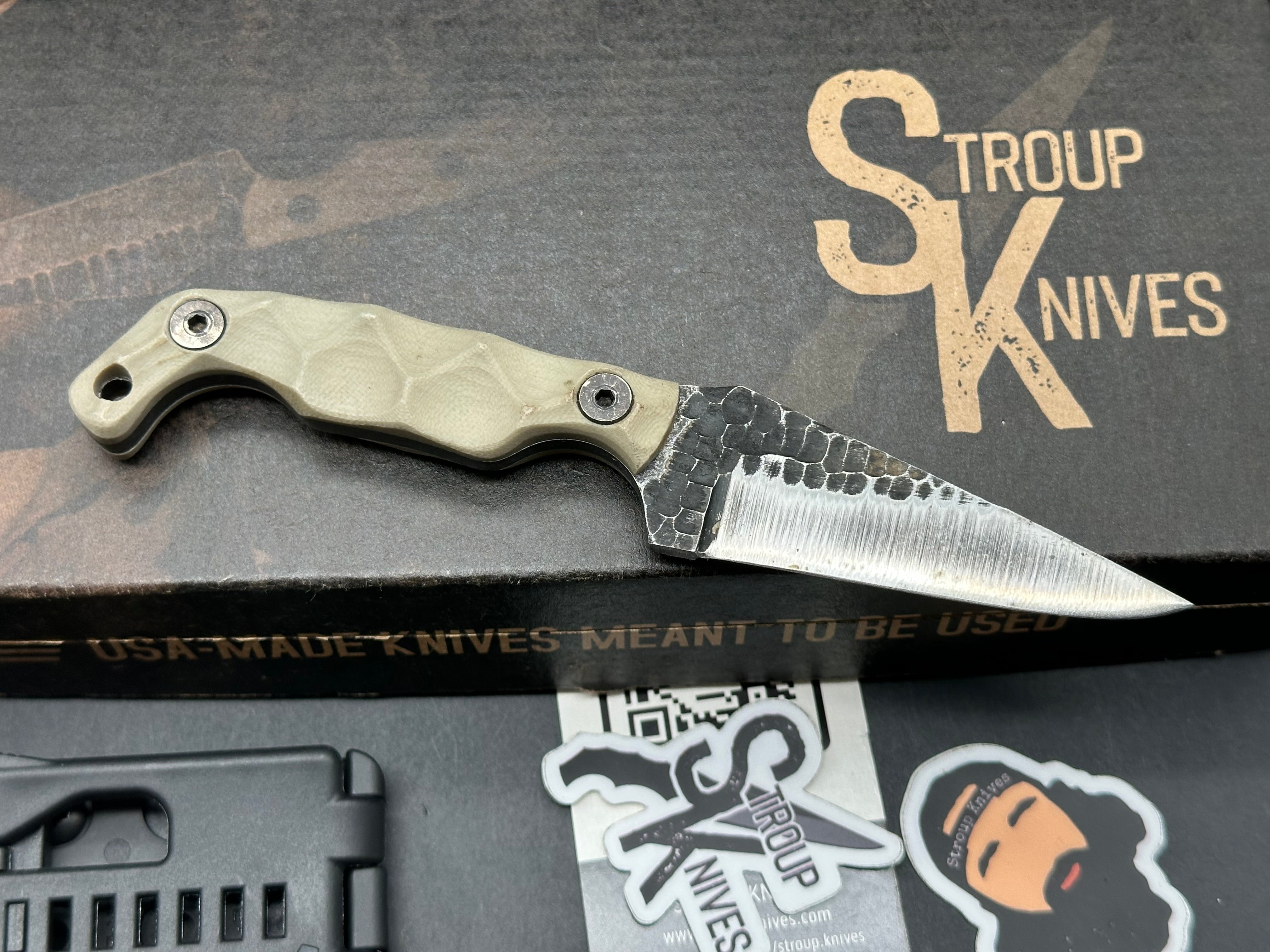 Stroup Mini - Tan G-10 Fixed blade knife