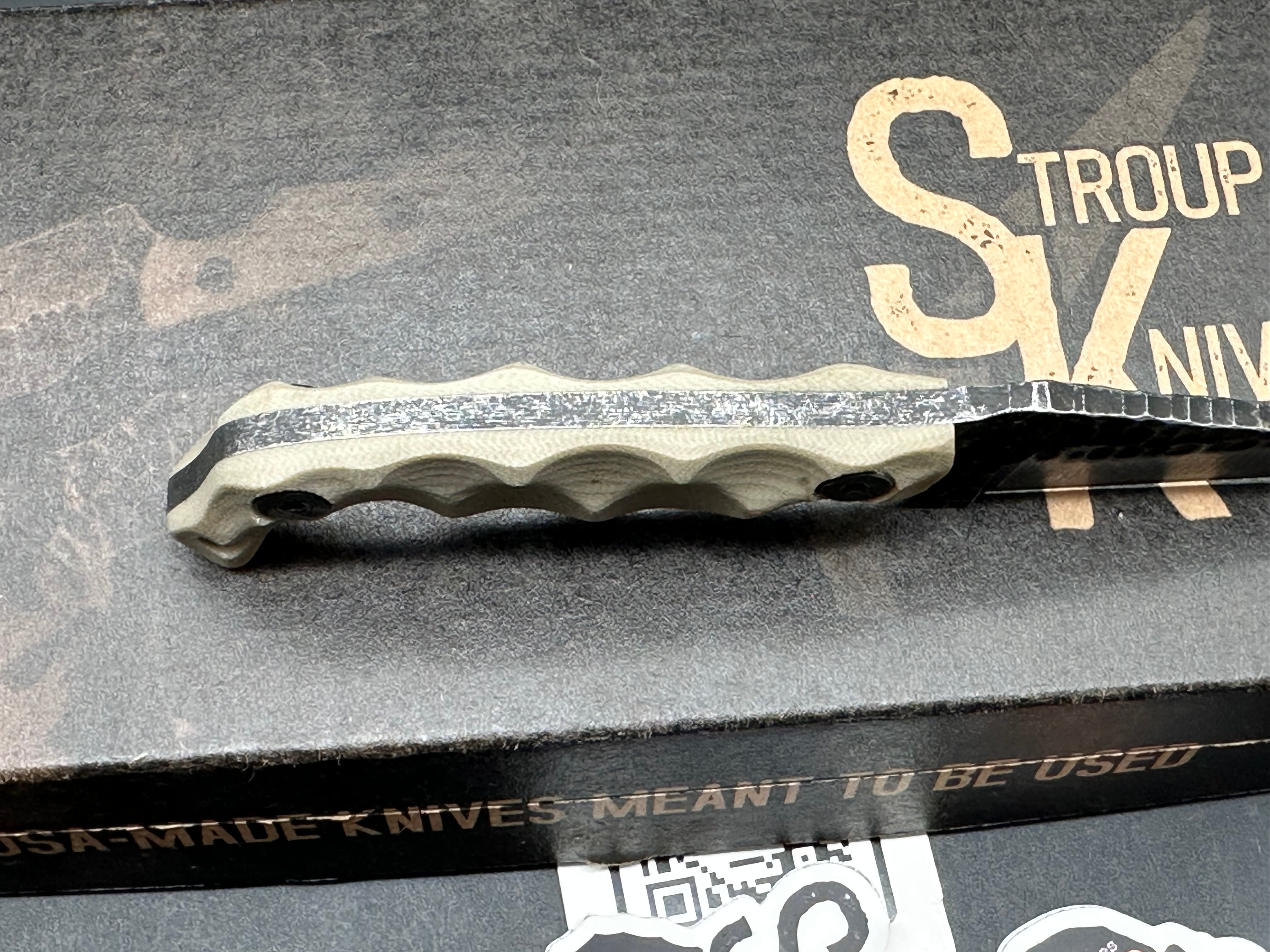 Stroup Mini - Tan G-10 Fixed blade knife