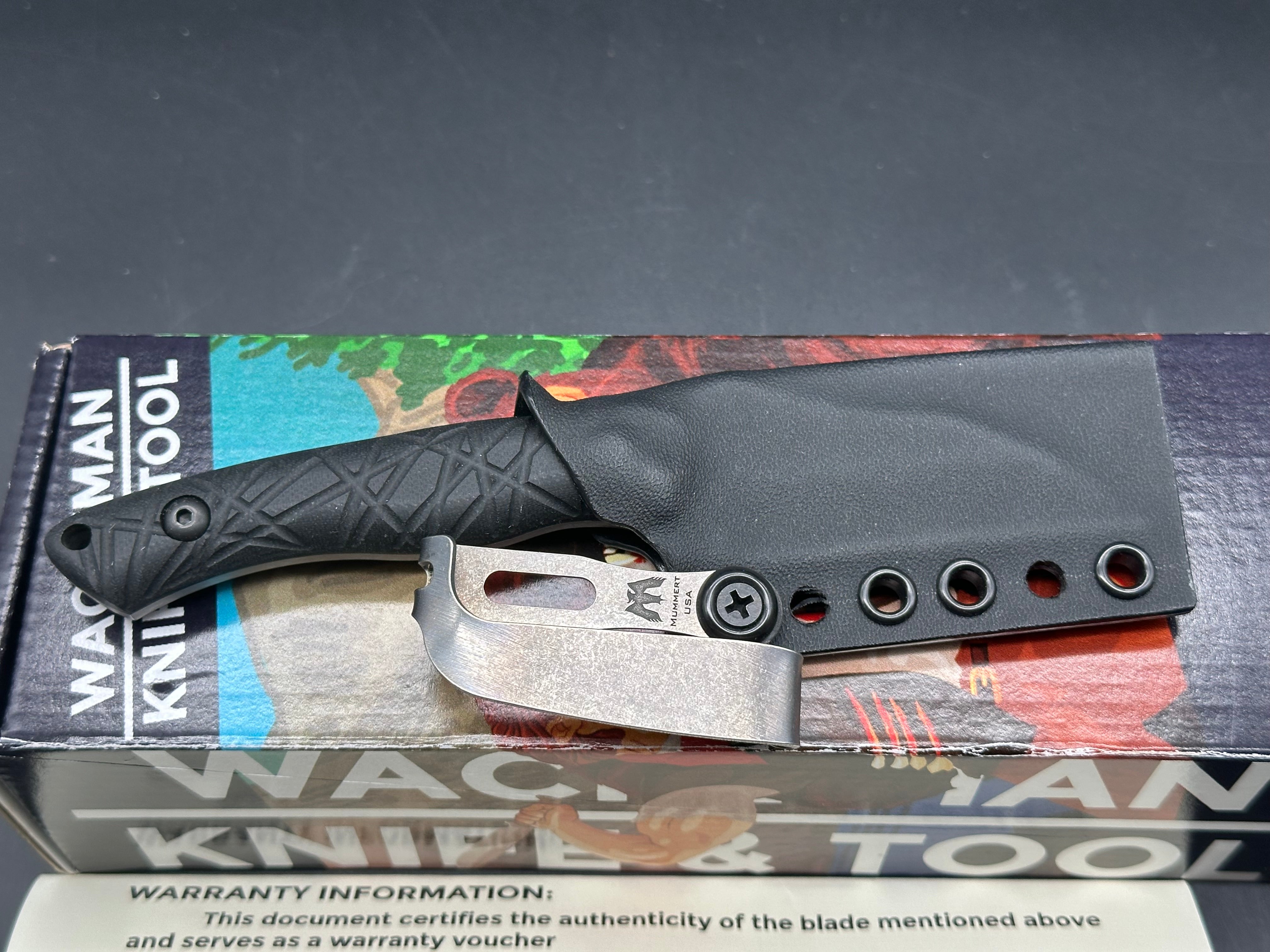 Wachtman Knife and Tool Kliff - Black G-10
