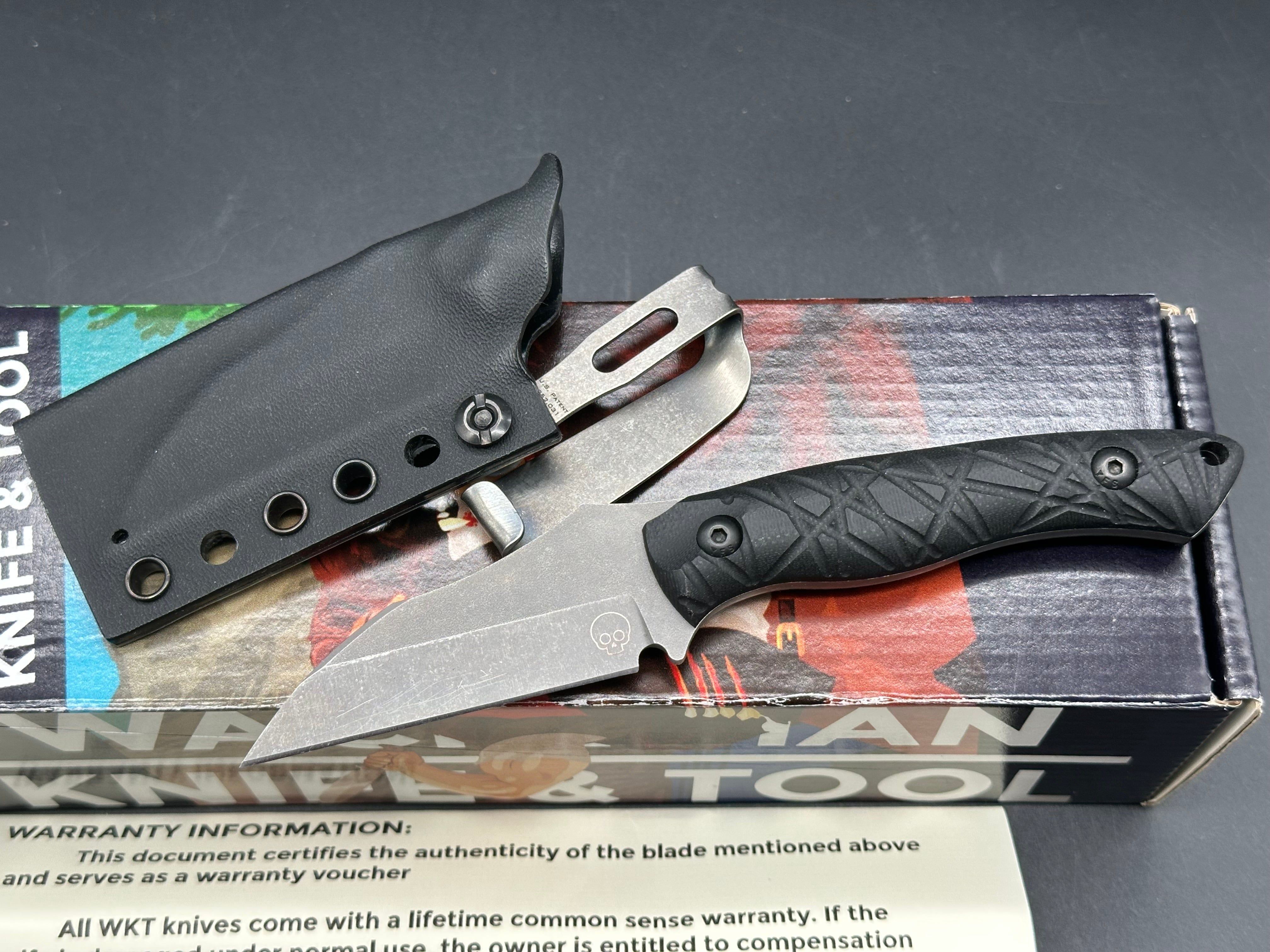 Wachtman Knife and Tool Kliff - Black G-10