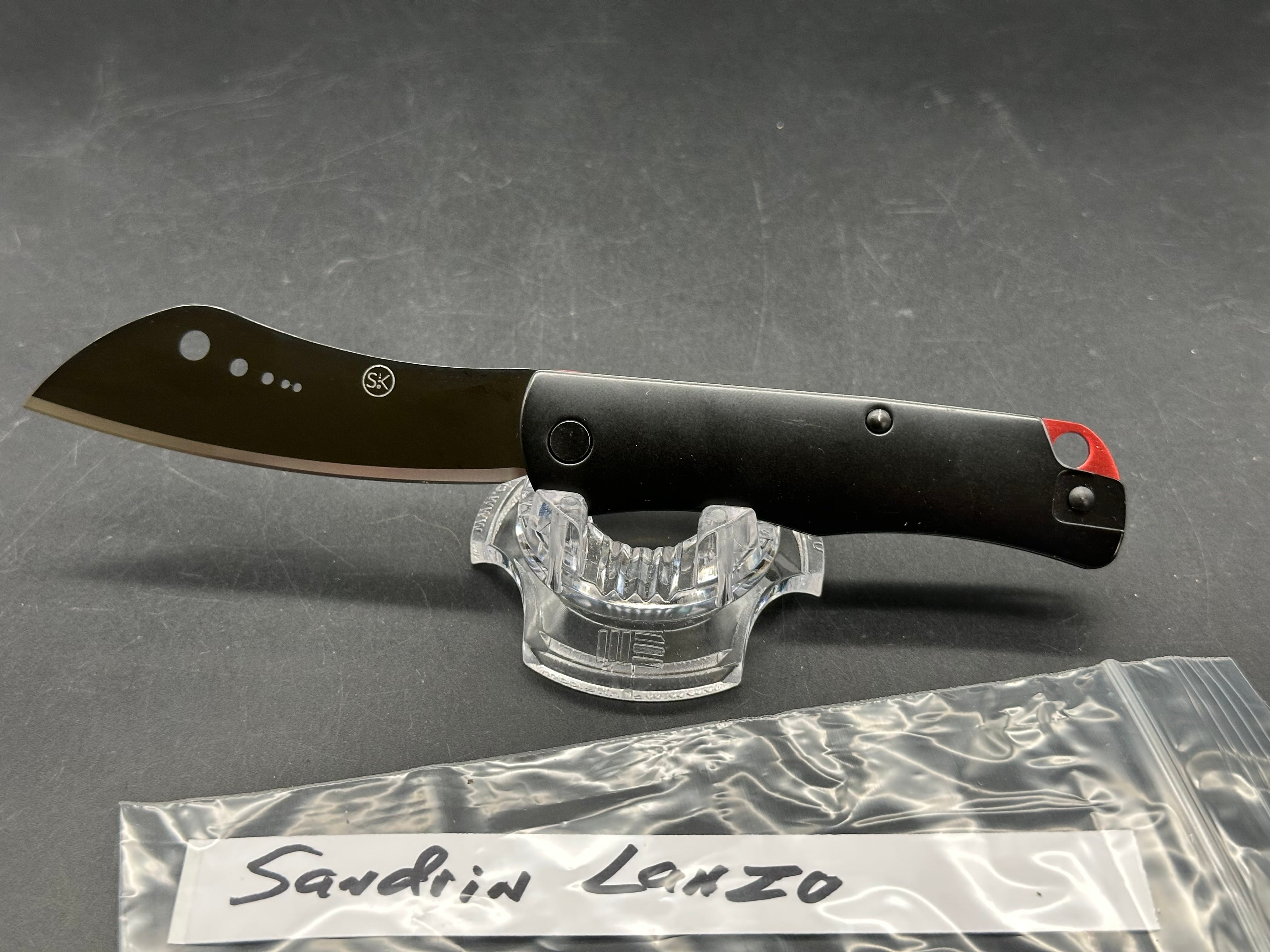 Sandrin Knives Lanzo SK-2 Slipjoint Polyhedral Tungsten Carbide Blade