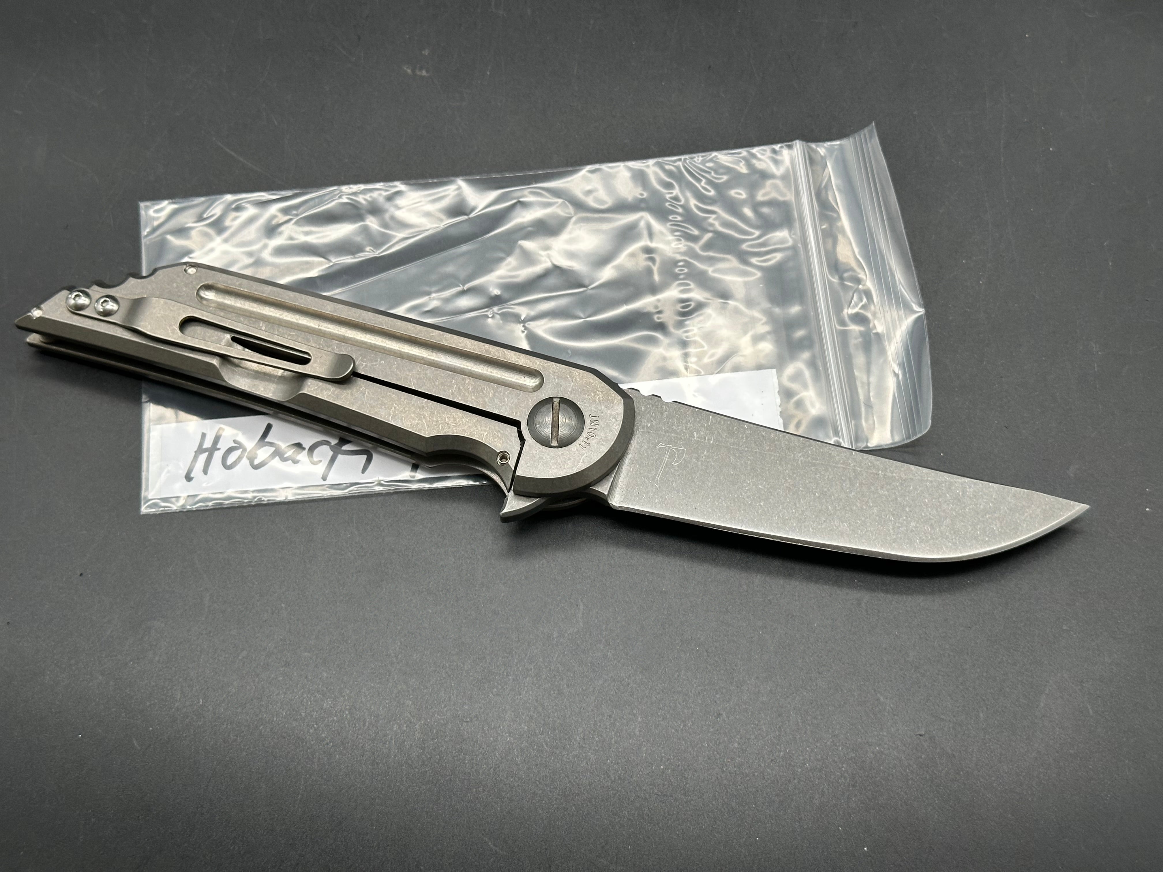 Jake Hoback Kwaiback Titanium handles w/M390 blade