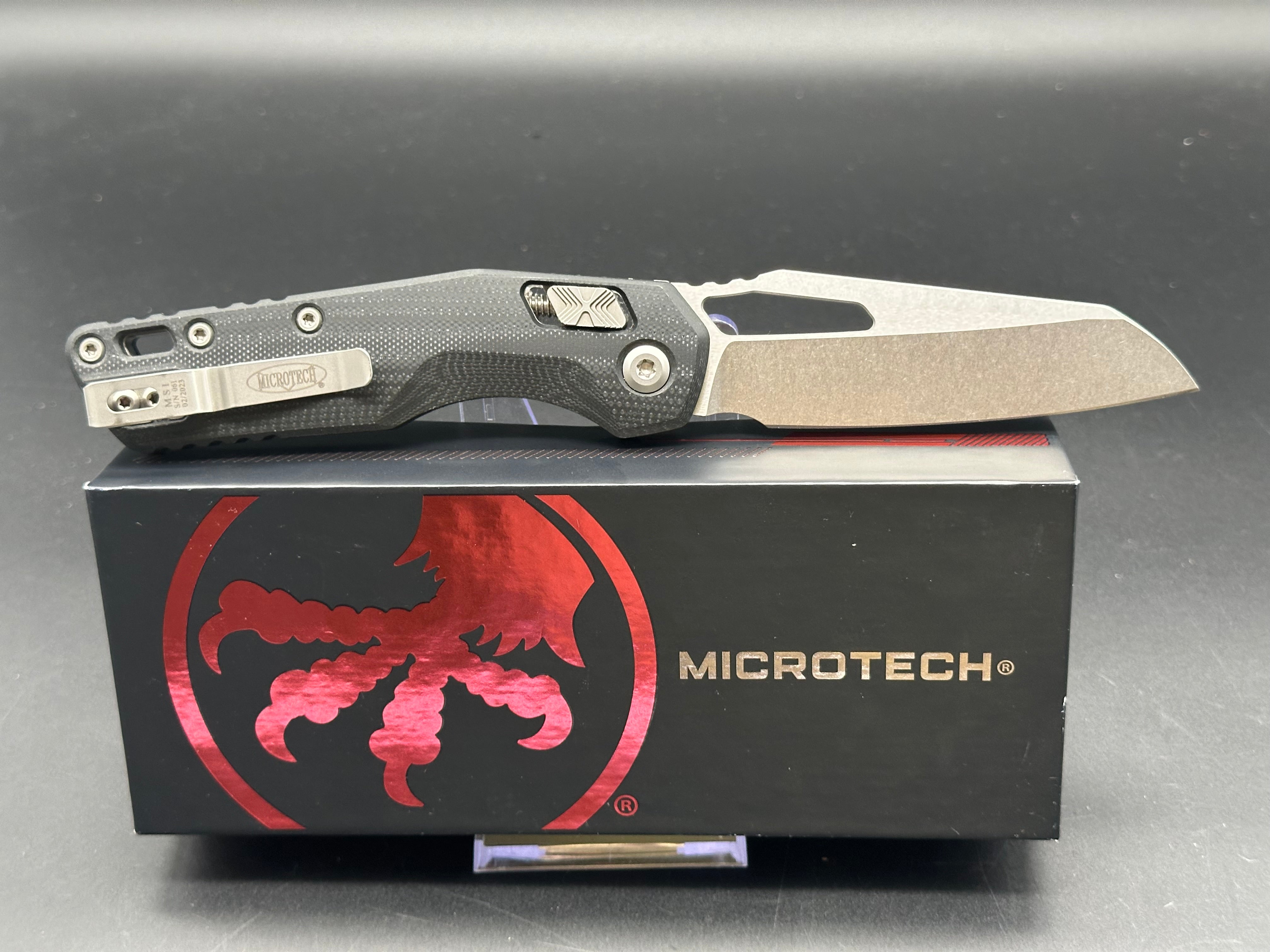 Microtech MSI RAM-LOK Folding Knife (black G-10)