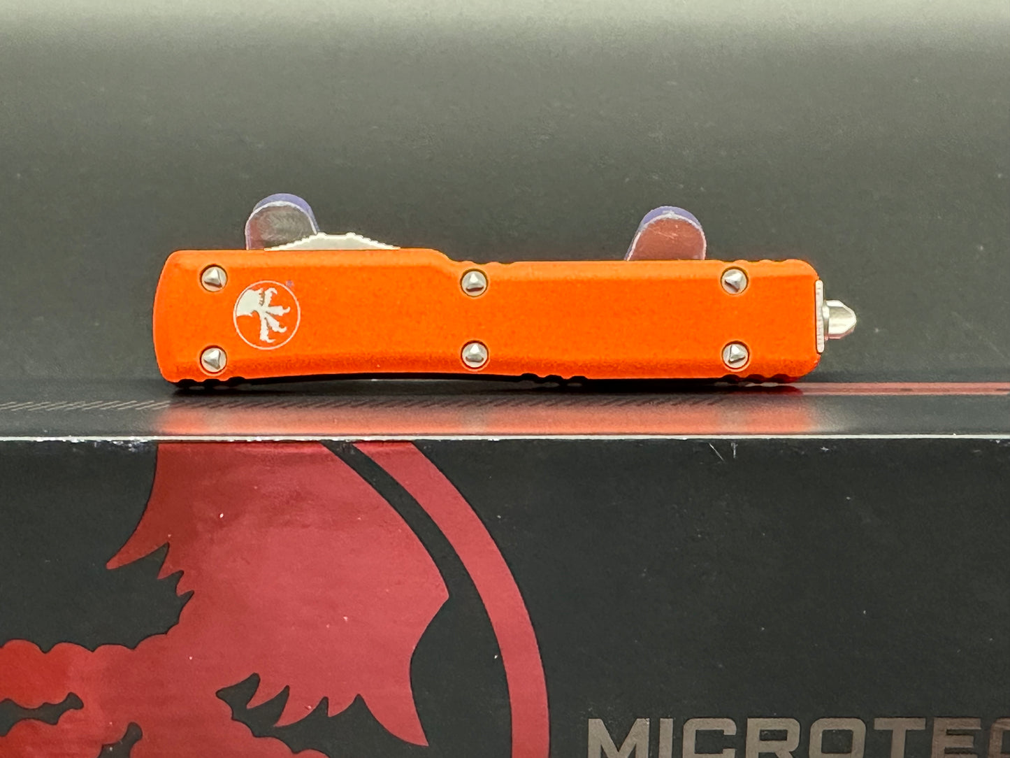 Microtech UTX-70 S/E OTF Automatic Knife Orange (2.4" Stonewash)