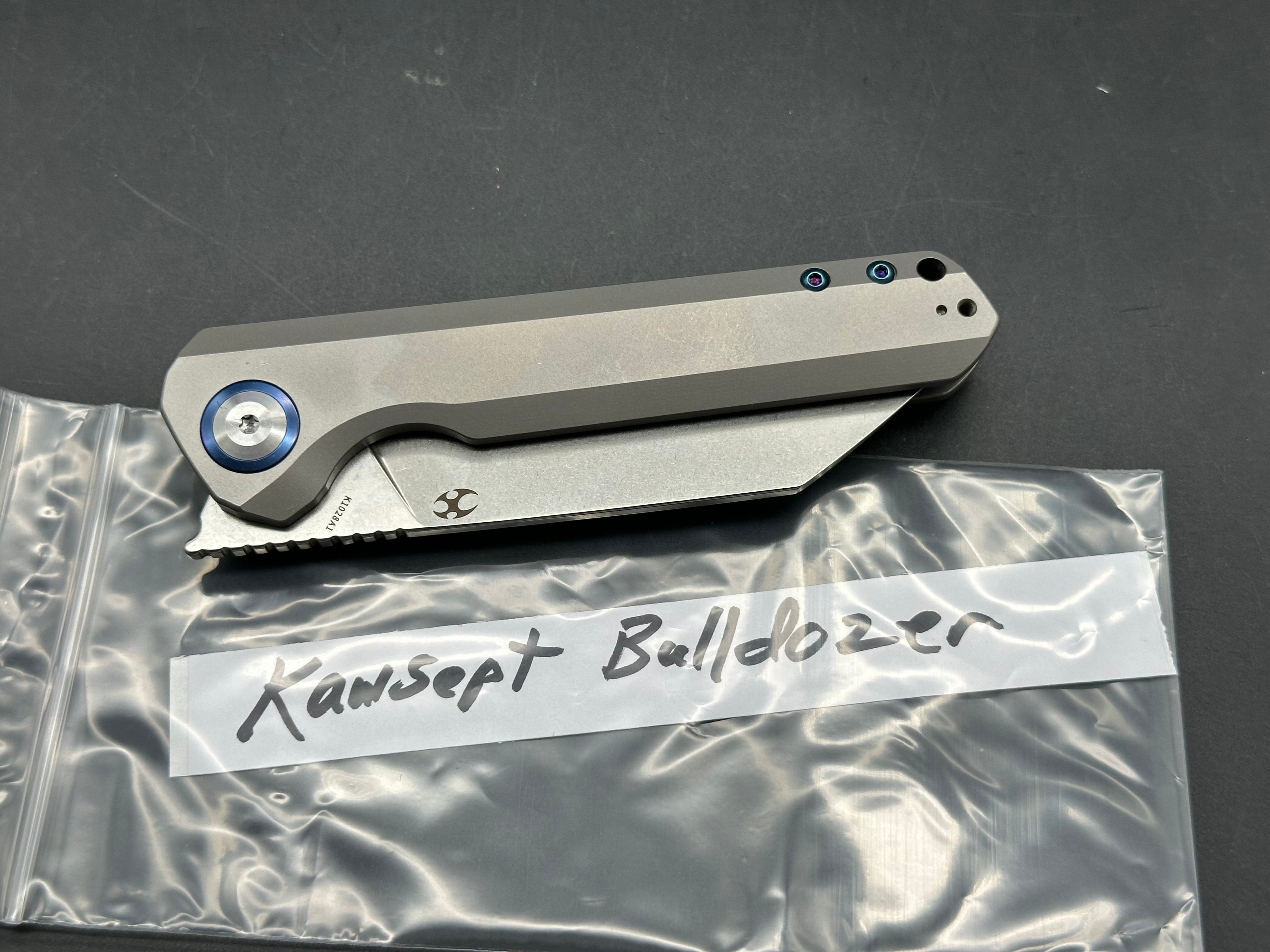 Kansept Bulldozer Titanium handle w/20CV blade