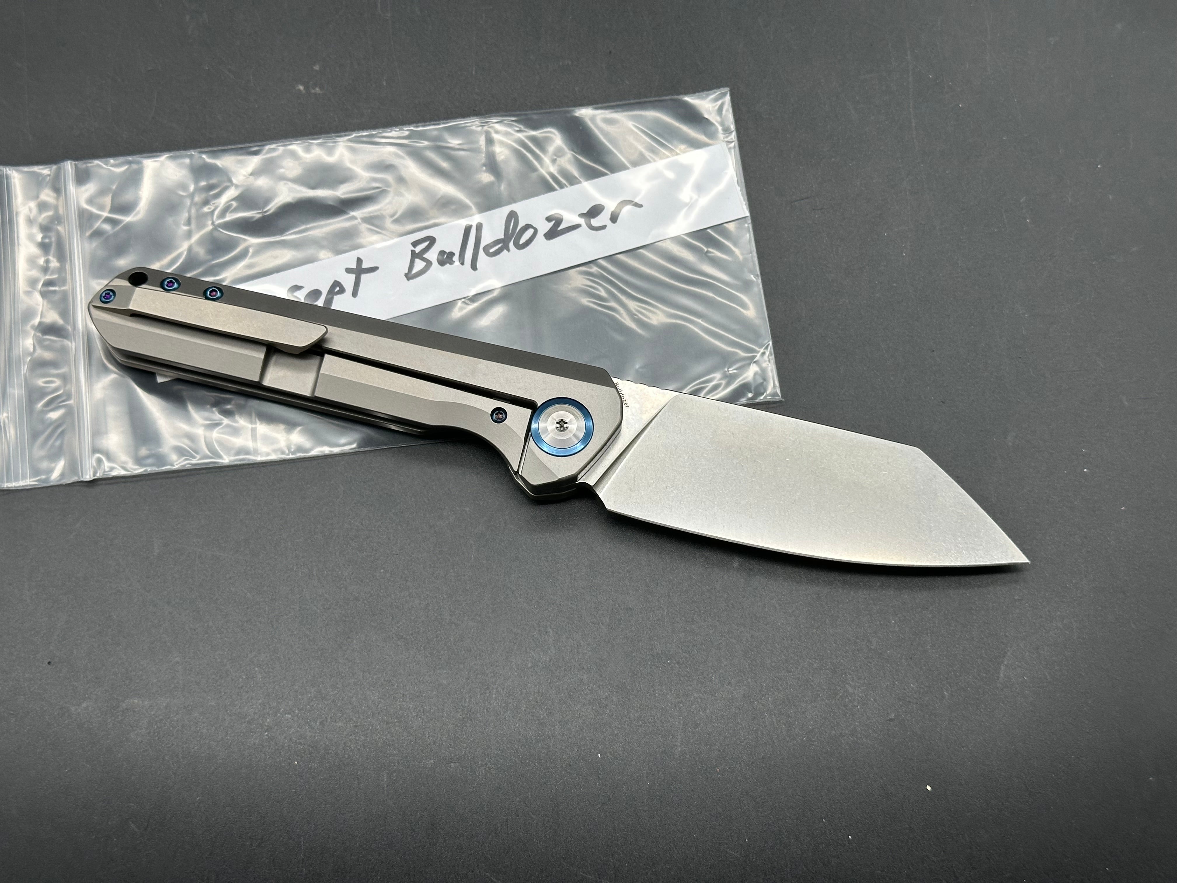 Kansept Bulldozer Titanium handle w/20CV blade