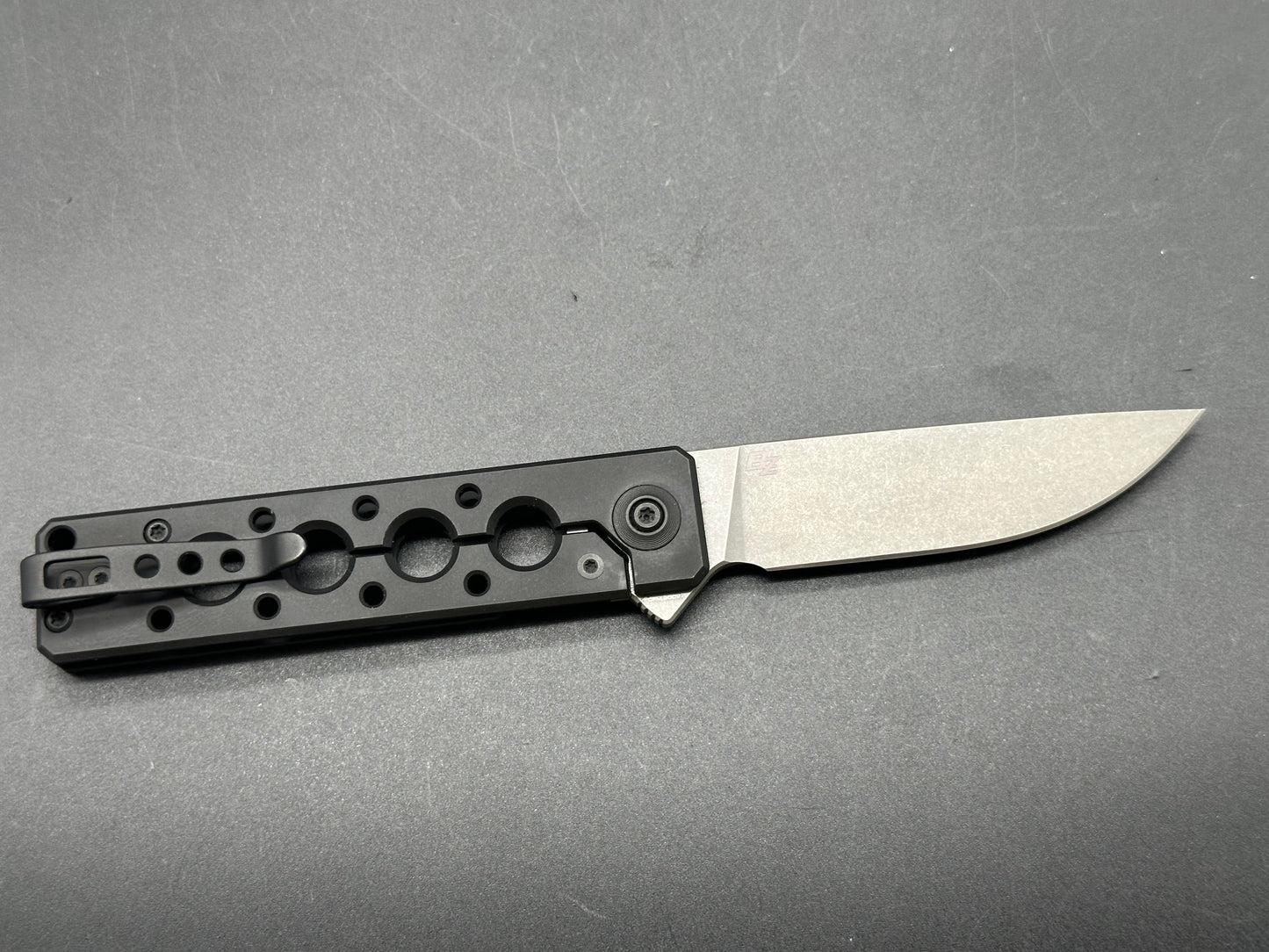 WE Knife Co. Zinker Miscreant 3.0 Frame Lock Knife Black Ti. (3" Stonewash)