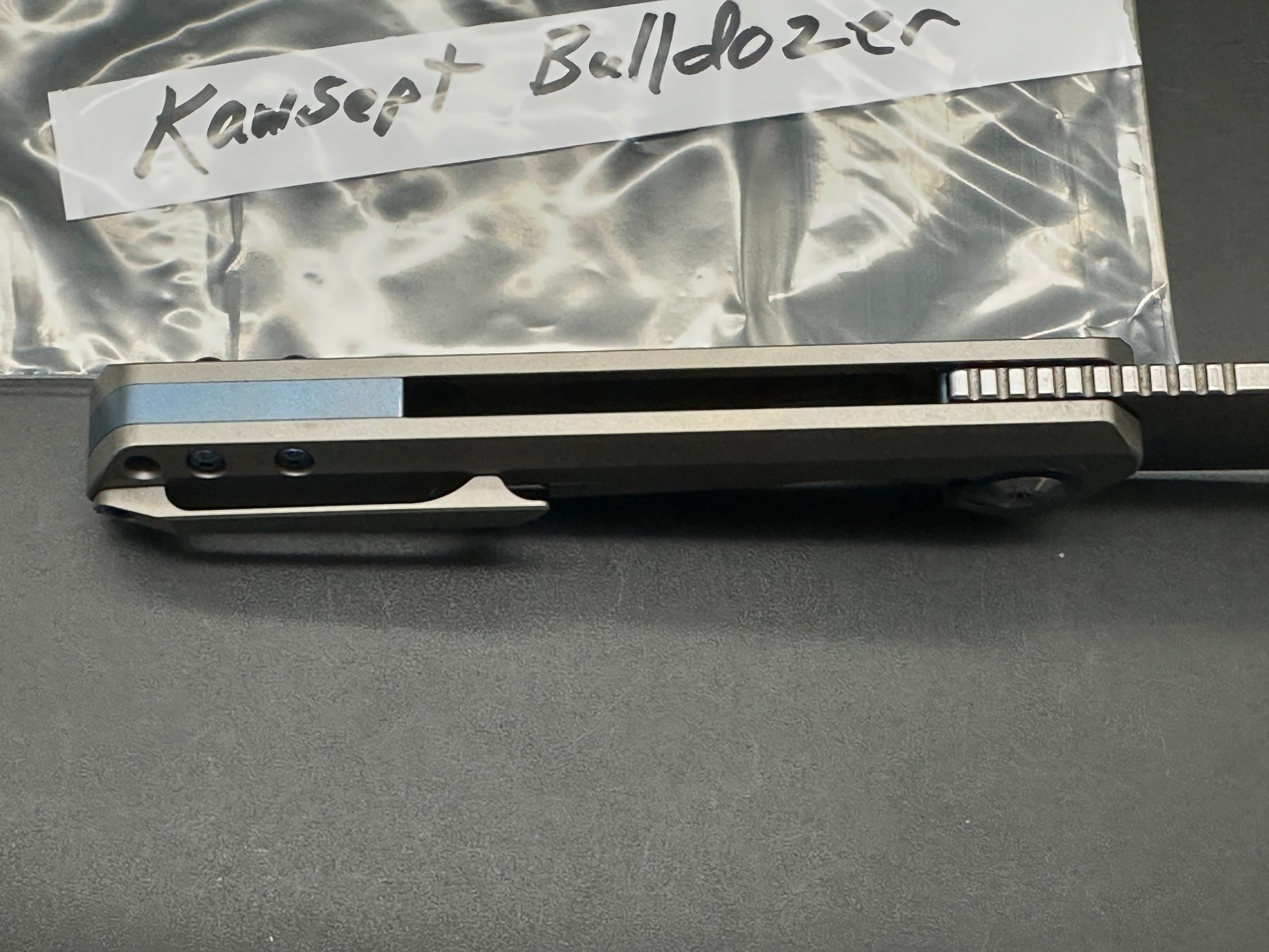 Kansept Bulldozer Titanium handle w/20CV blade