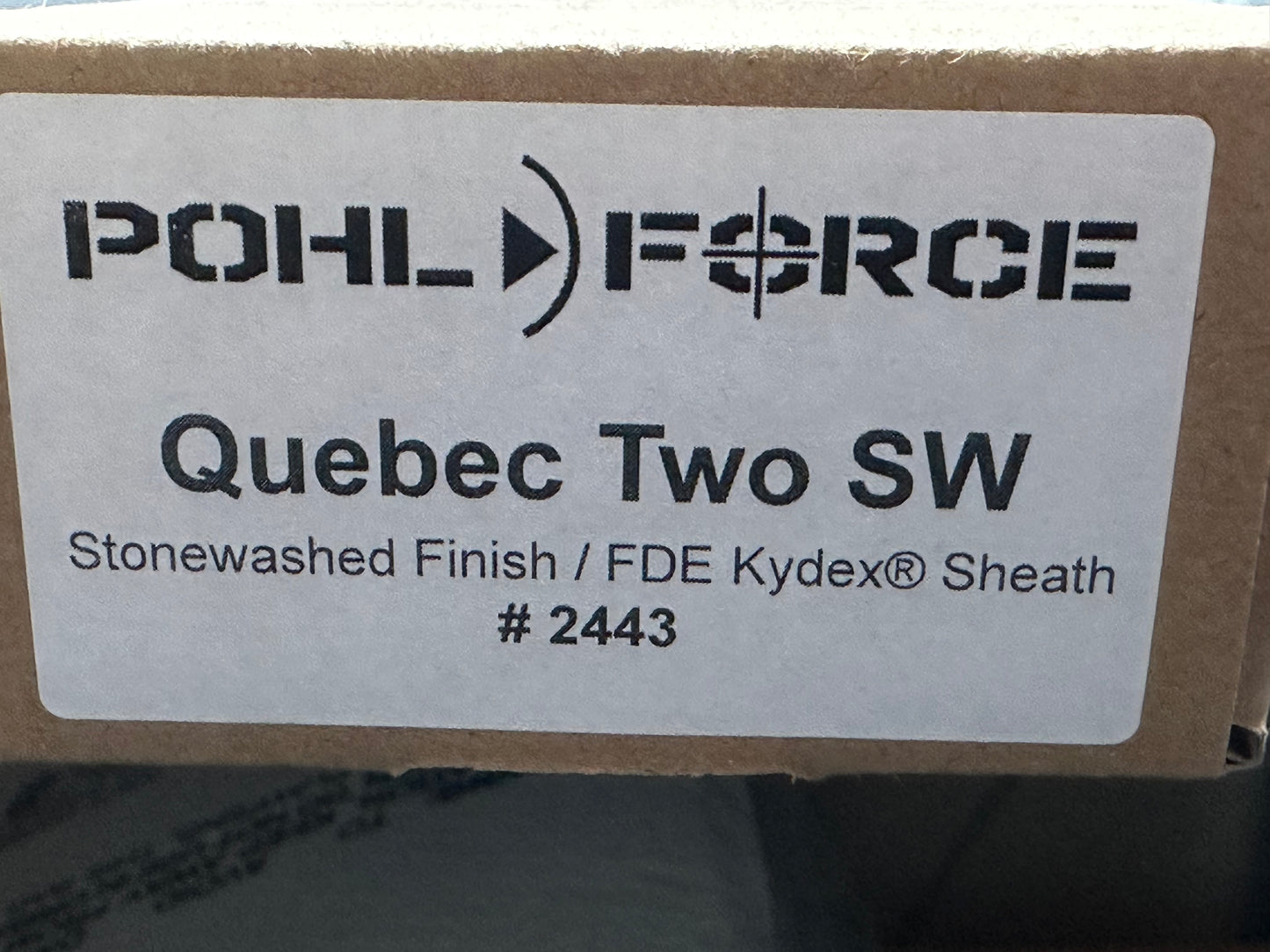 Pohl Force Quebec Two SW