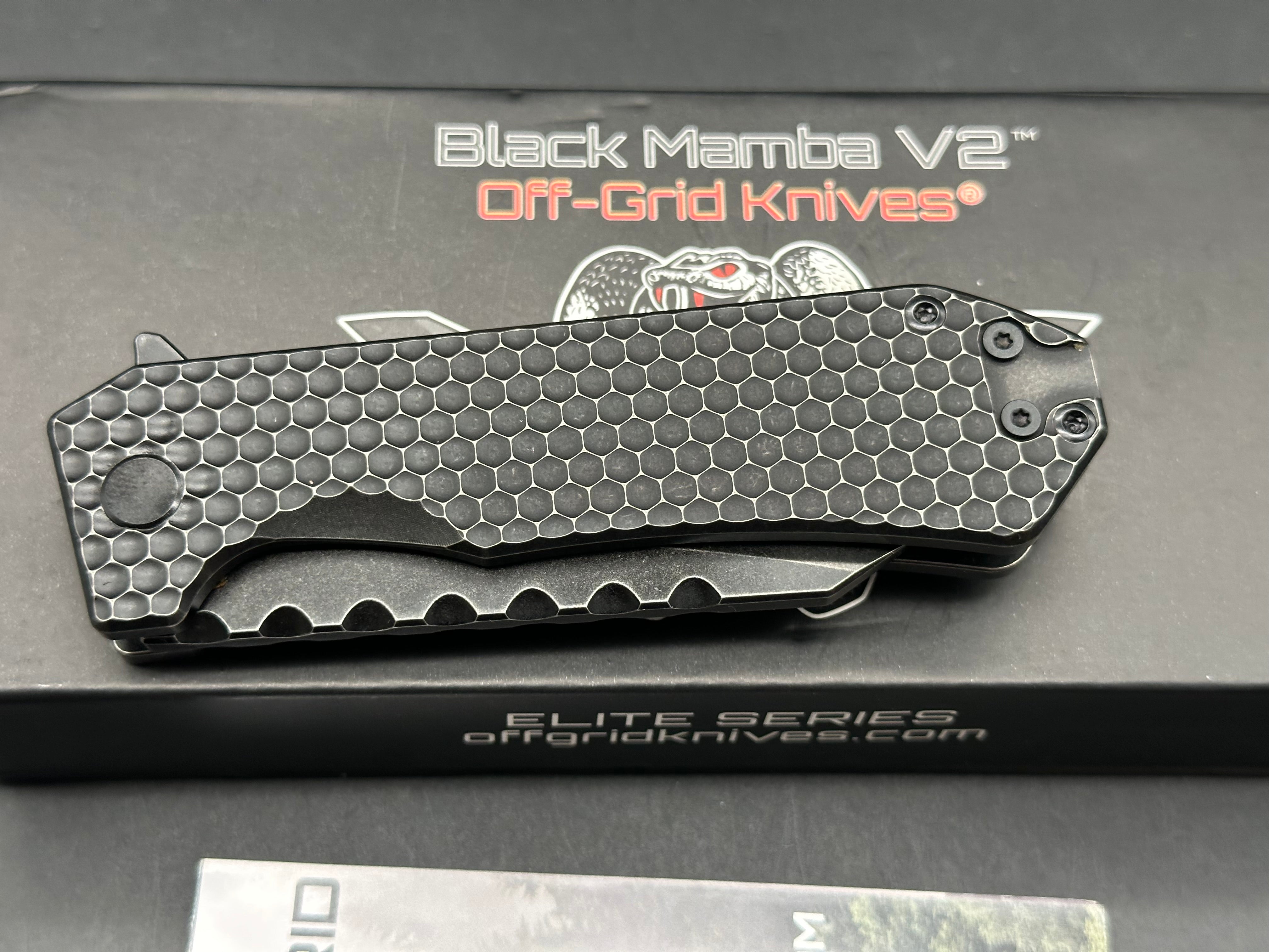 Off Grid Knives Mamba V2 titanium handle w/M390 blade
