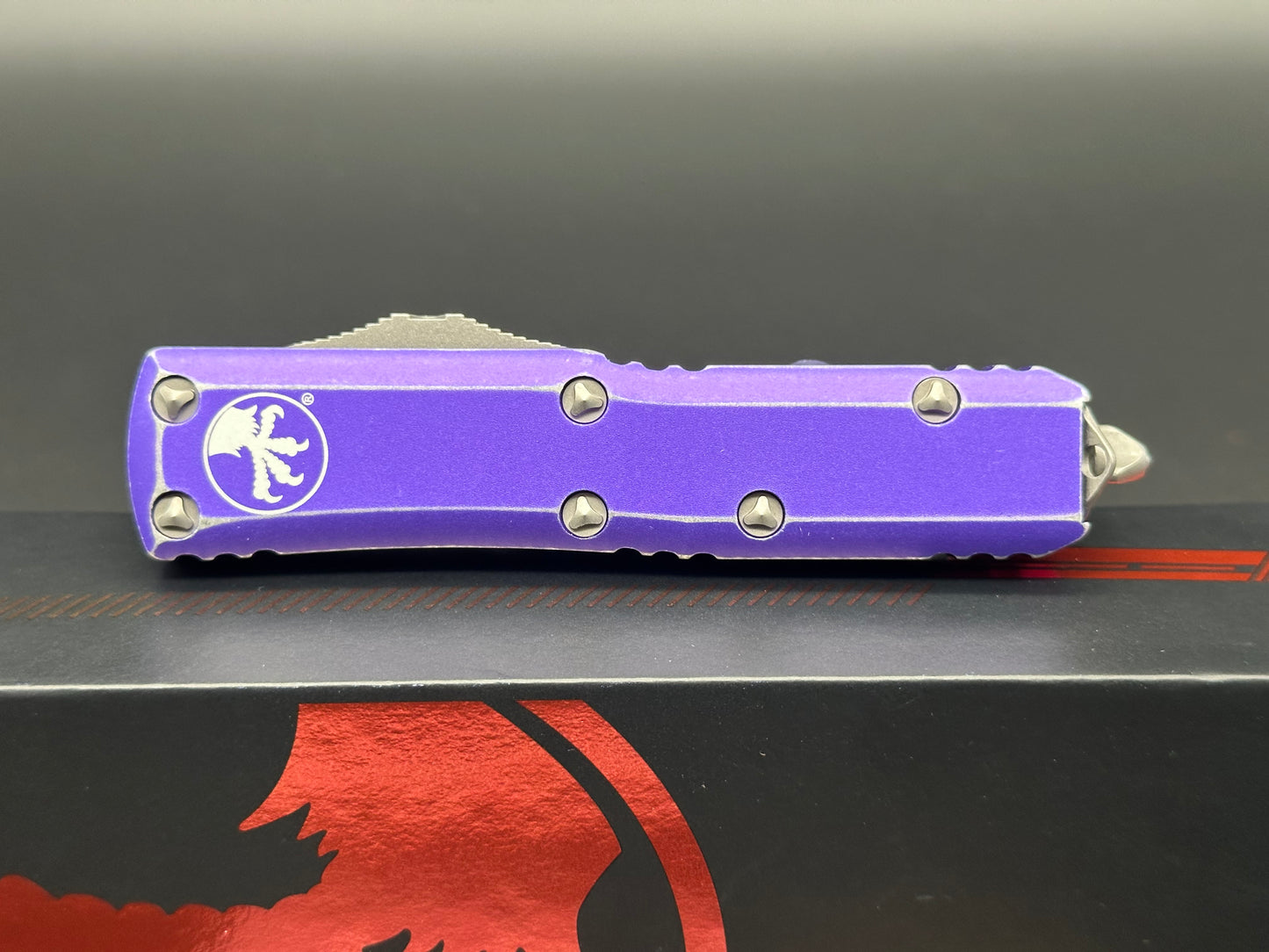 Microtech UTX-85 S/E OTF Automatic Knife Distressed Purple (3.1" AP)