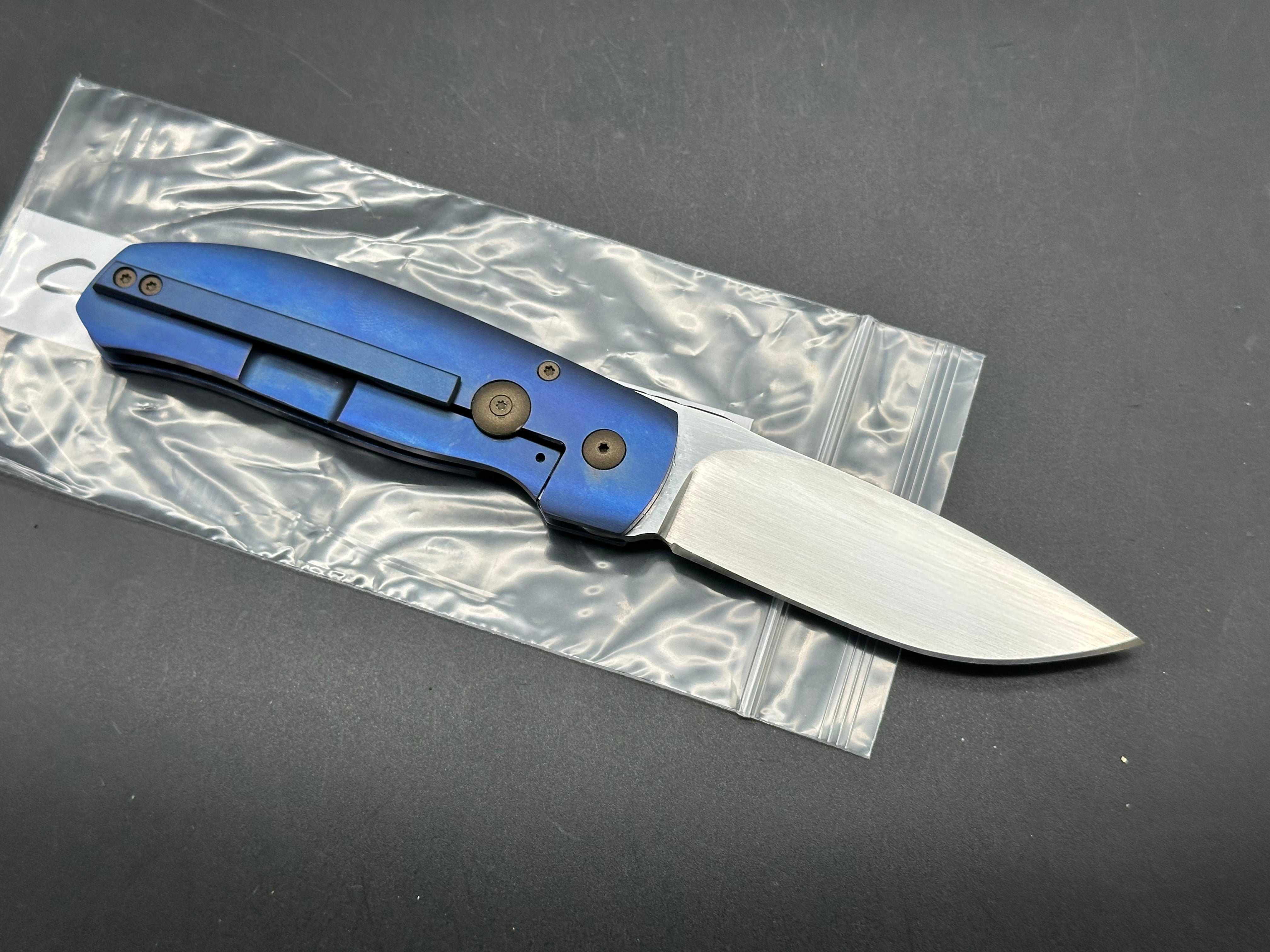 Charl Pienaar CPK1 Front flipper titanium scales w/M390 blade