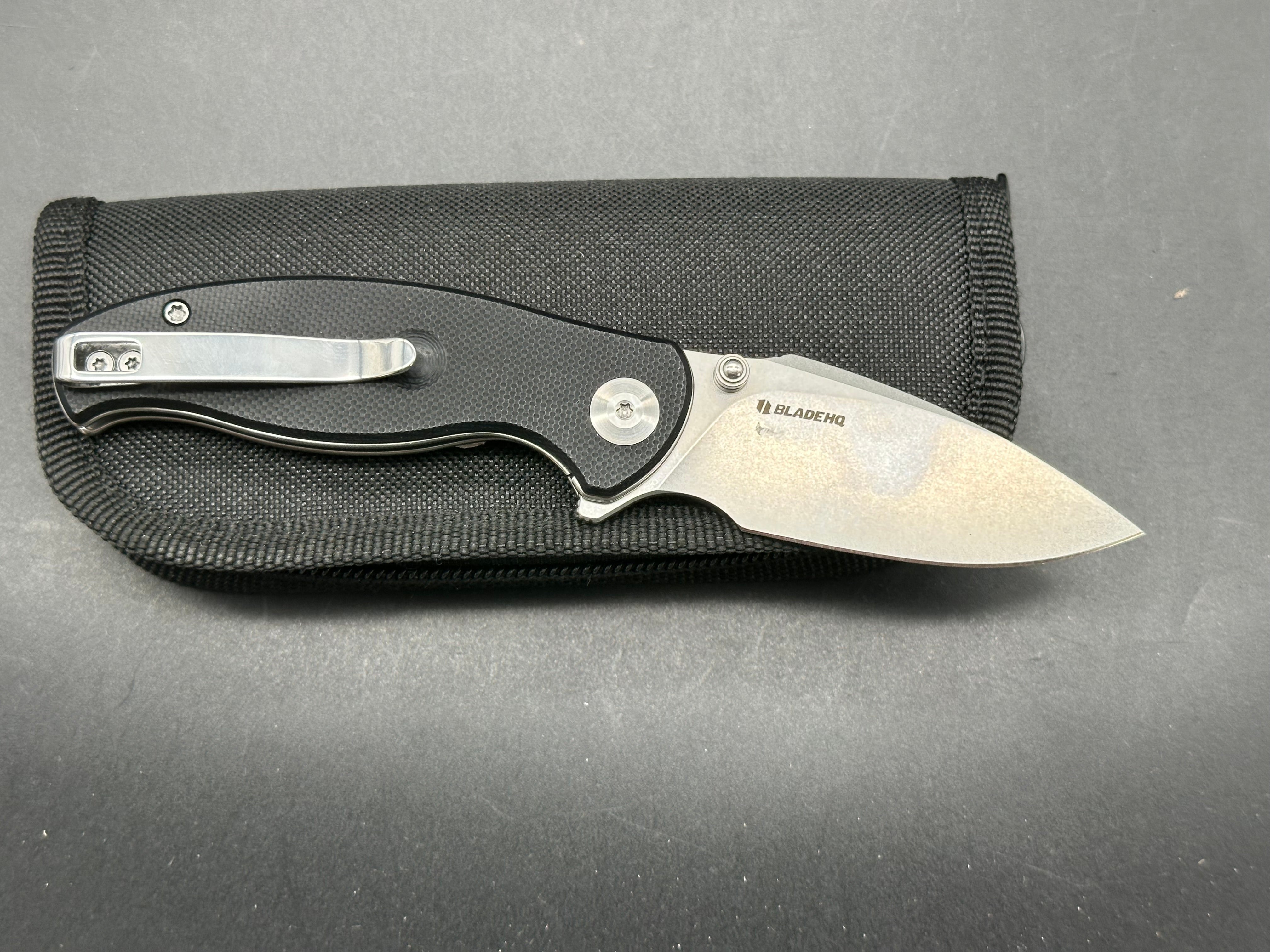 Civivi Scintilla (Blade HQ Exclusive), 2.75" D2 Stonewash Blade with Textured Black G10 Scales