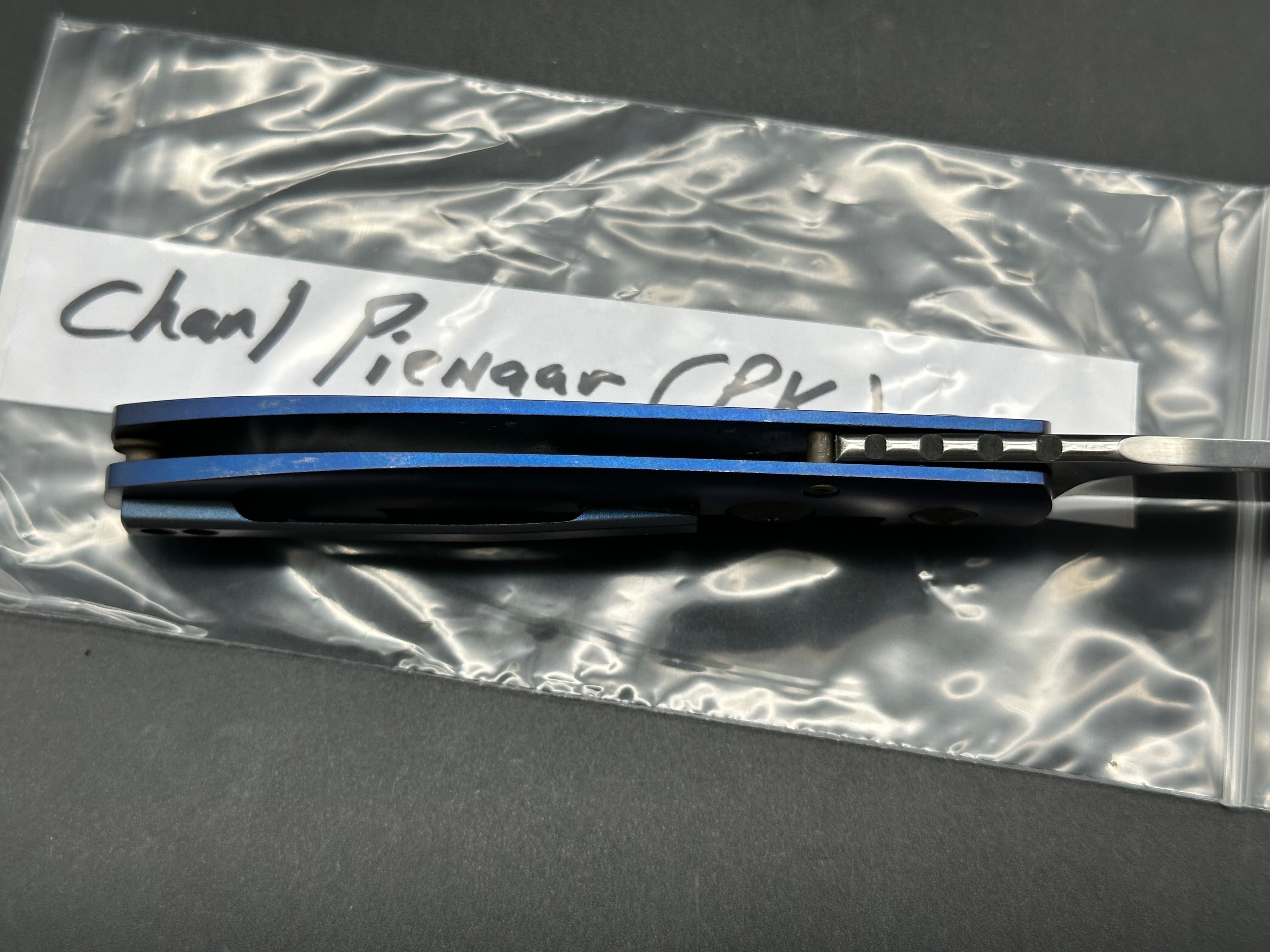Charl Pienaar CPK1 Front flipper titanium scales w/M390 blade