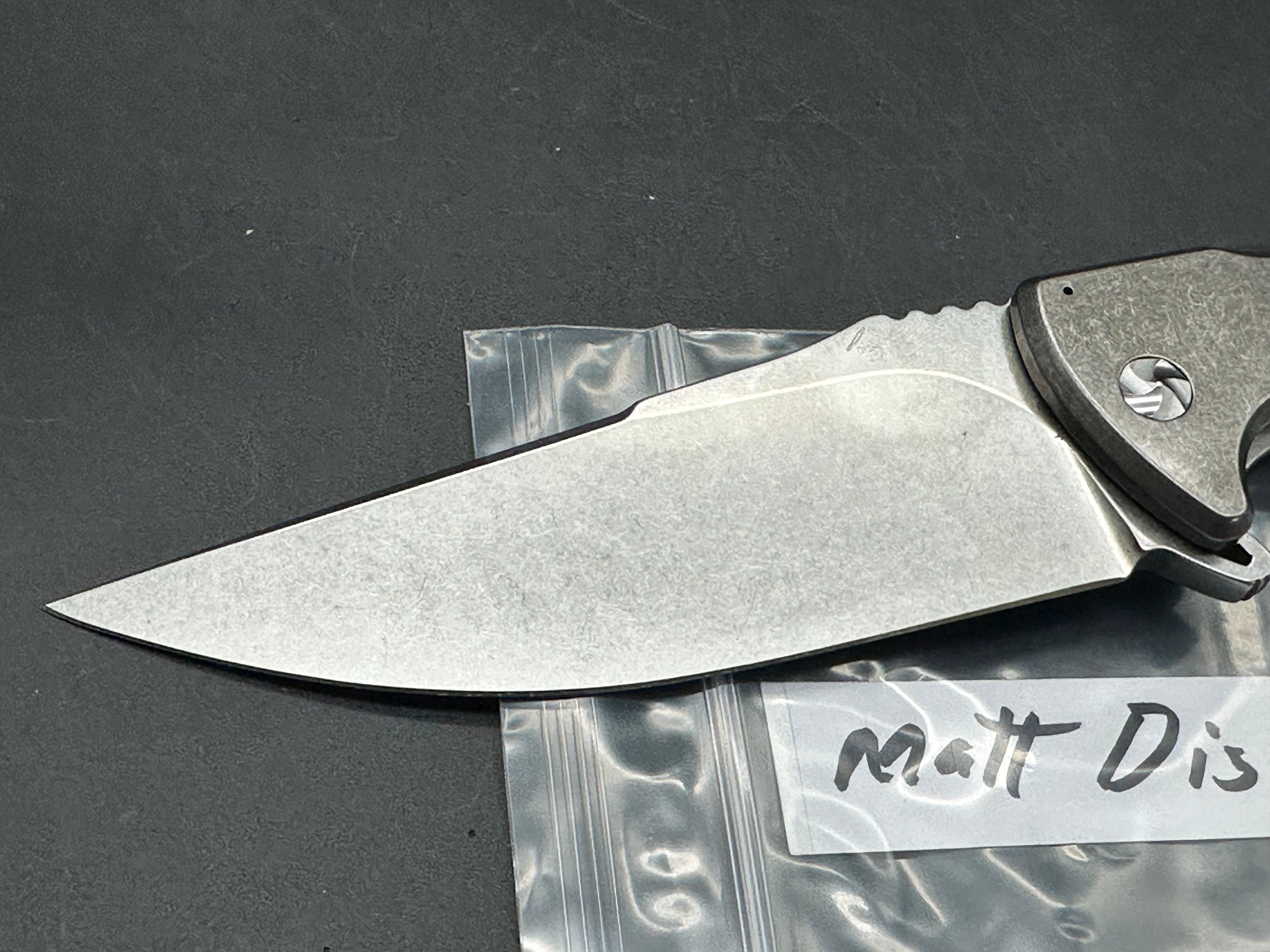 Matt Diskin Volcan Titanium handle w/M390 blade