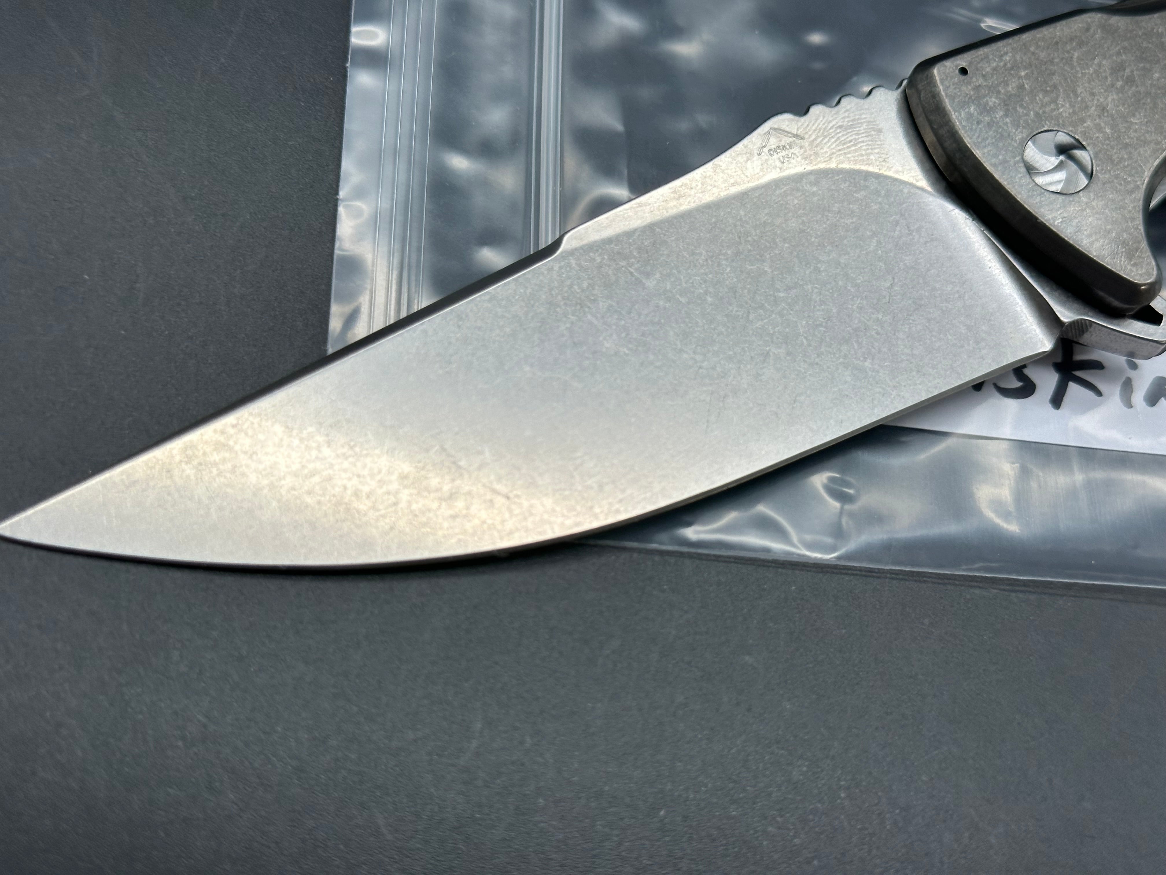 Matt Diskin Volcan Titanium handle w/M390 blade