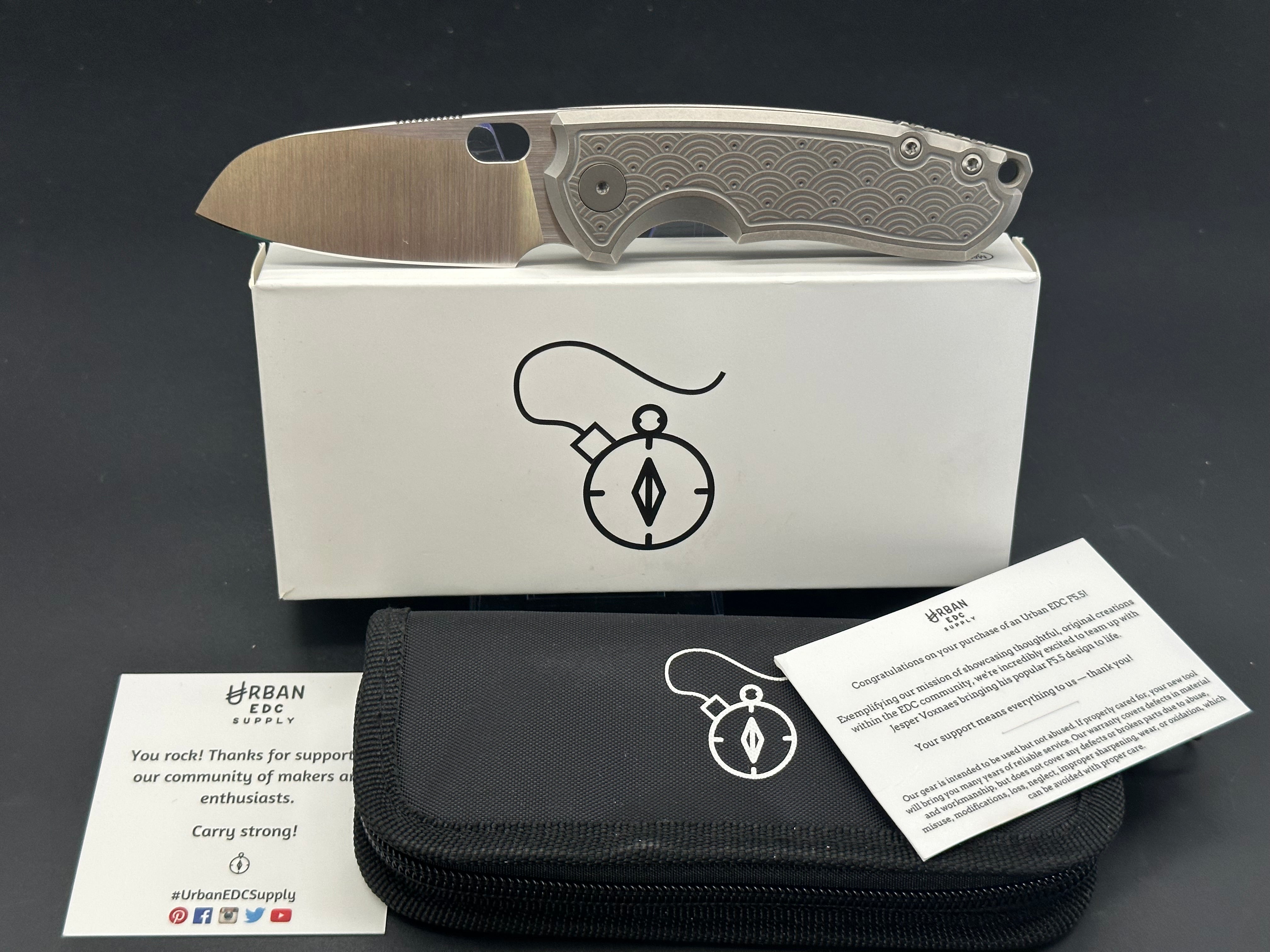 URBAN EDC F5.5 TITANIUM SEIGAIHA MOTIF