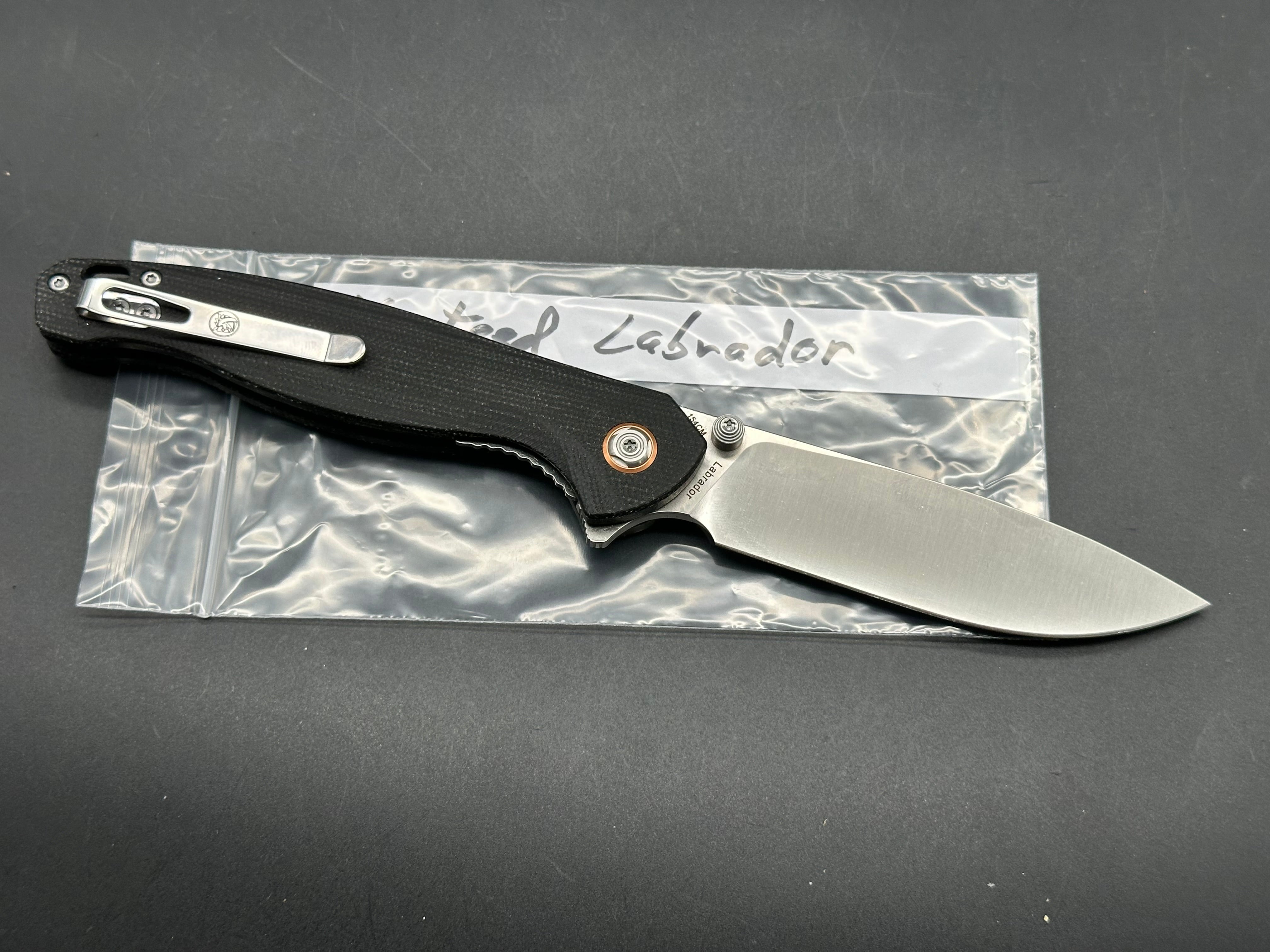 Vosteed Labrador Black micarta handle w/154CM blade