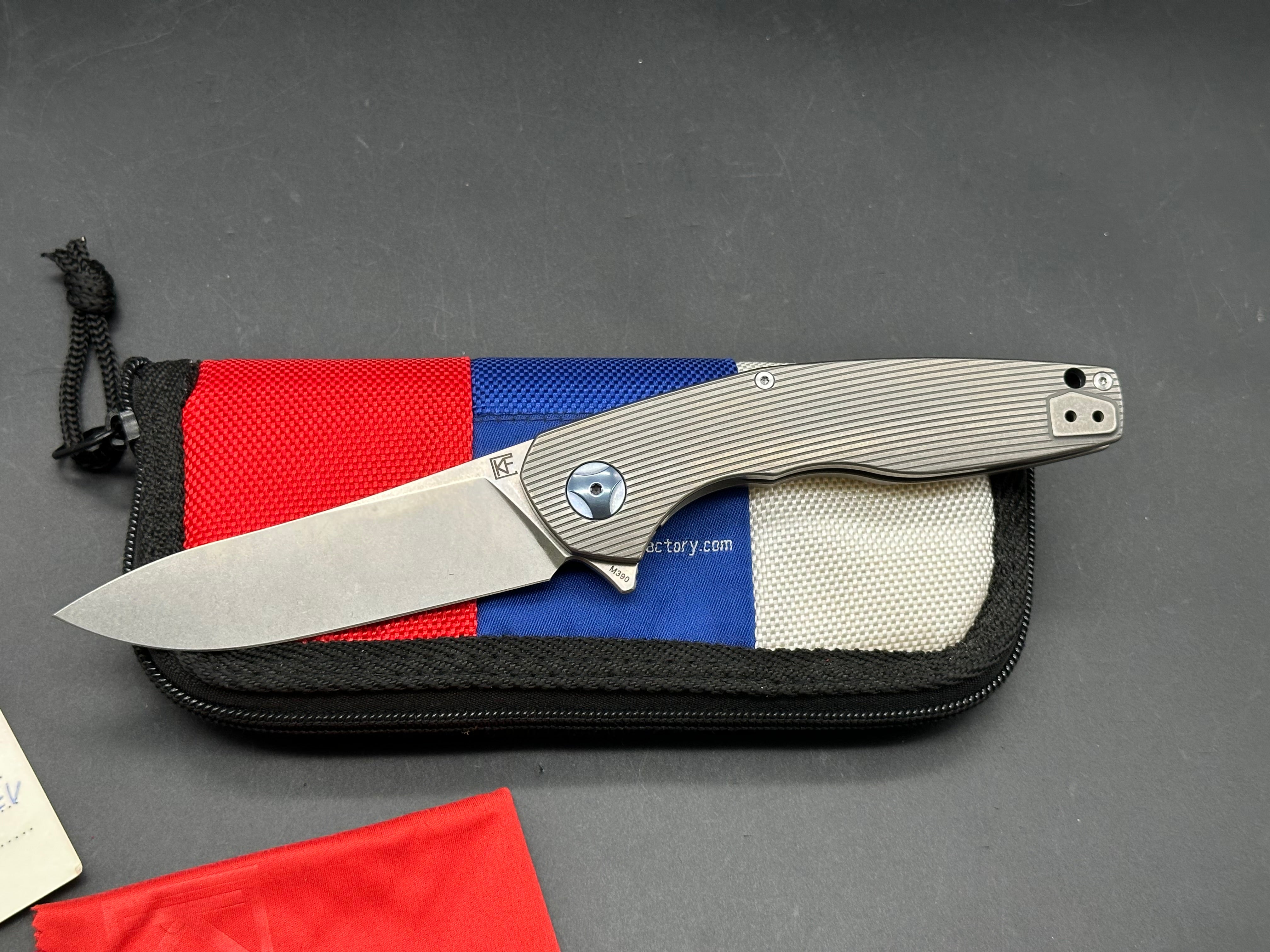 Custom Knife Factory S.S.E Titanium handle w/M390 blade